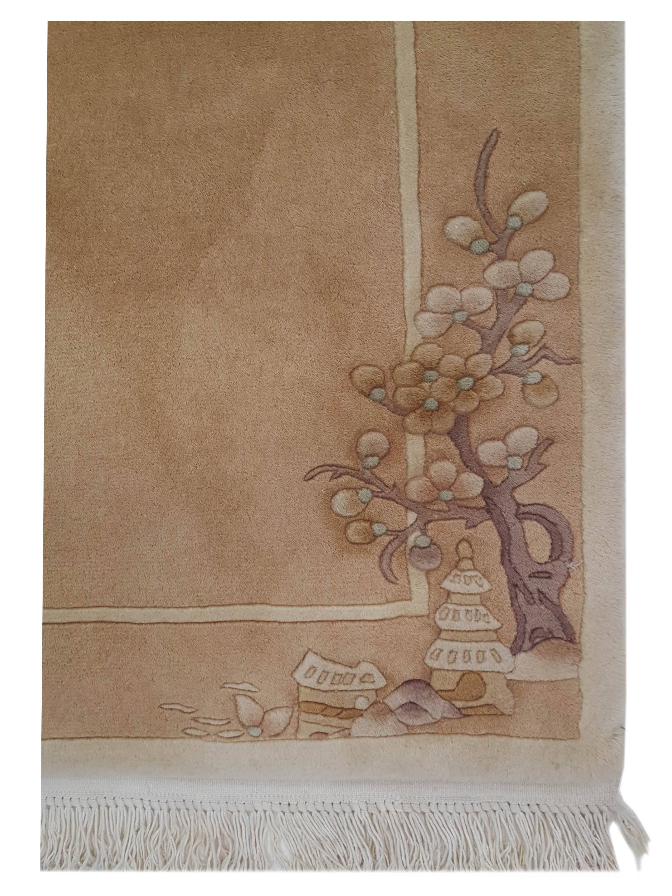 Chinese Hand Knotted Latte 2x10 - Image 3 of 6
