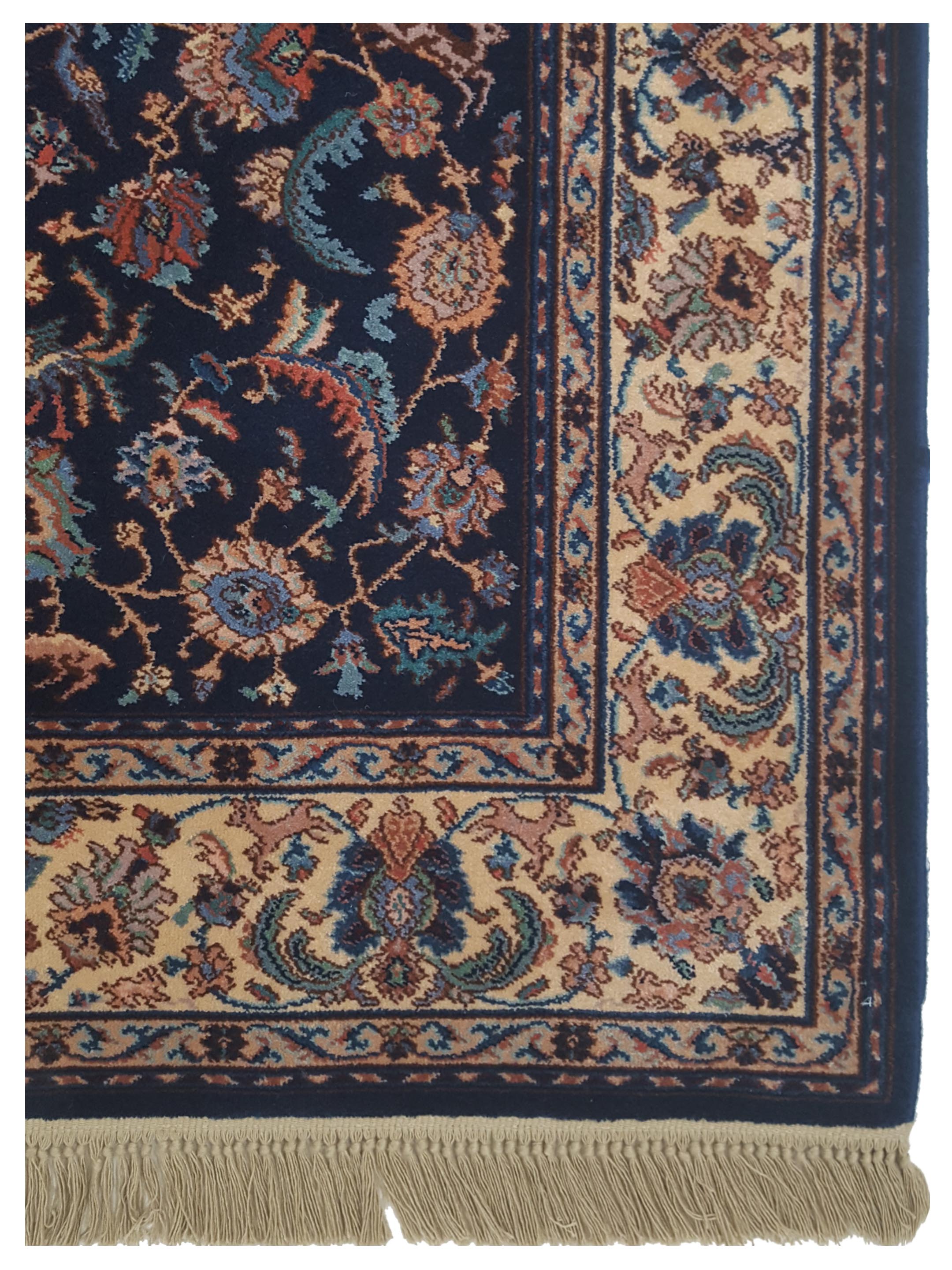 Tabriz Hand Knotted Navy 6x9 - Image 4 of 5