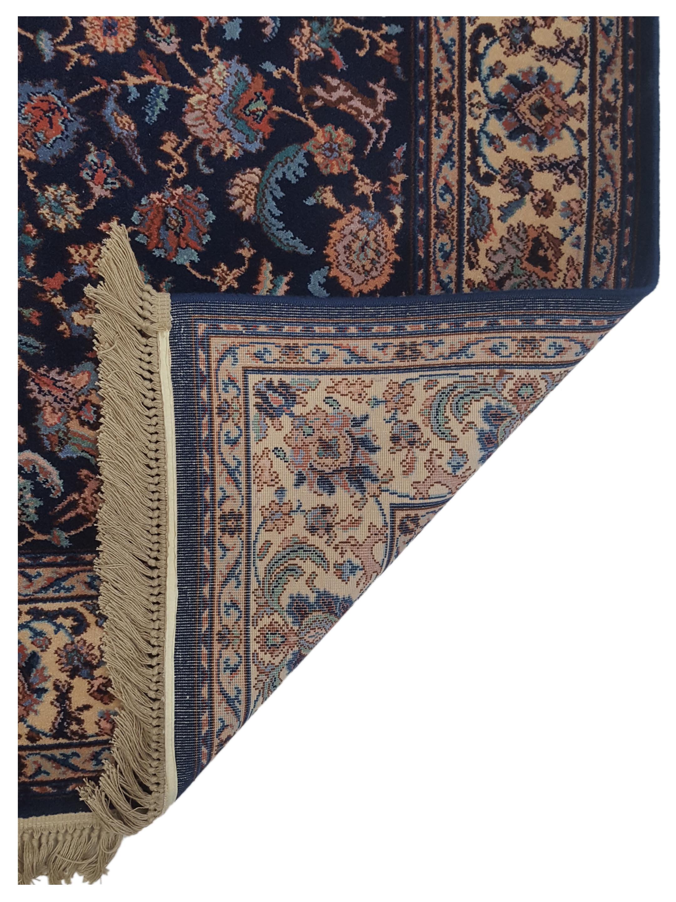 Tabriz Hand Knotted Navy 6x9 - Image 5 of 5