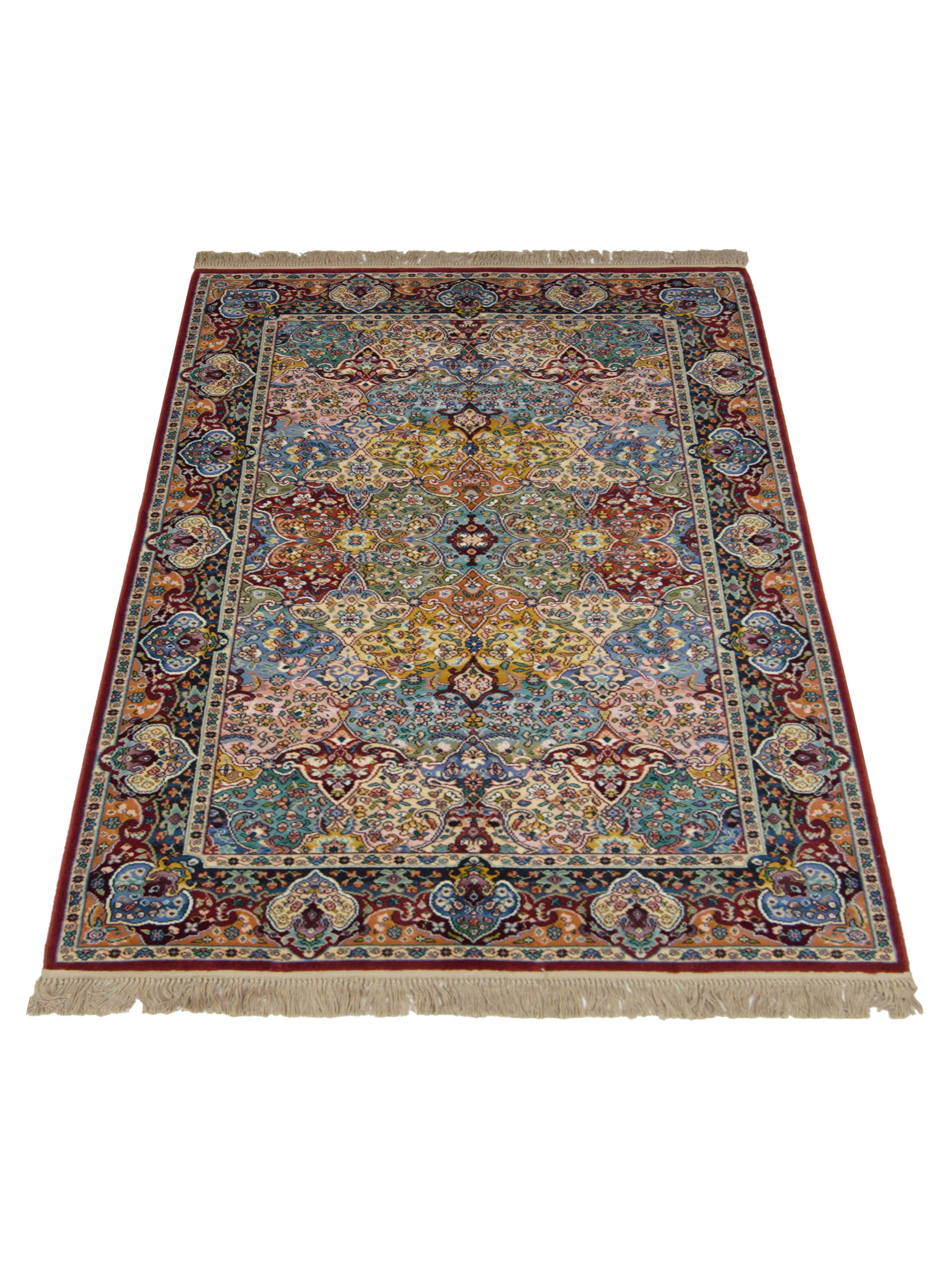 Persian Panel Power Loom Burgundy 6x9 - Image 2 of 5