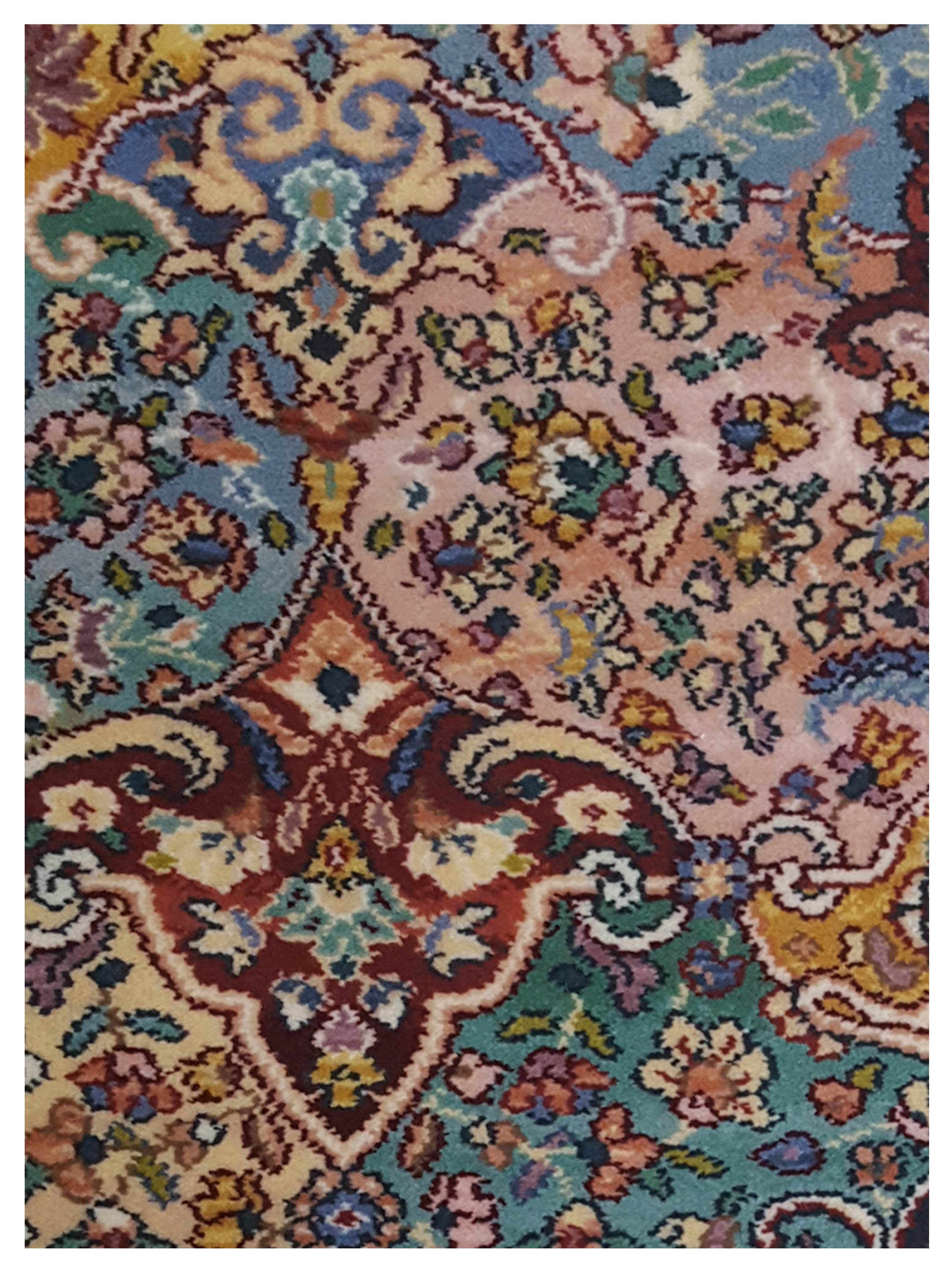 Persian Panel Power Loom Burgundy 6x9 - Image 3 of 5