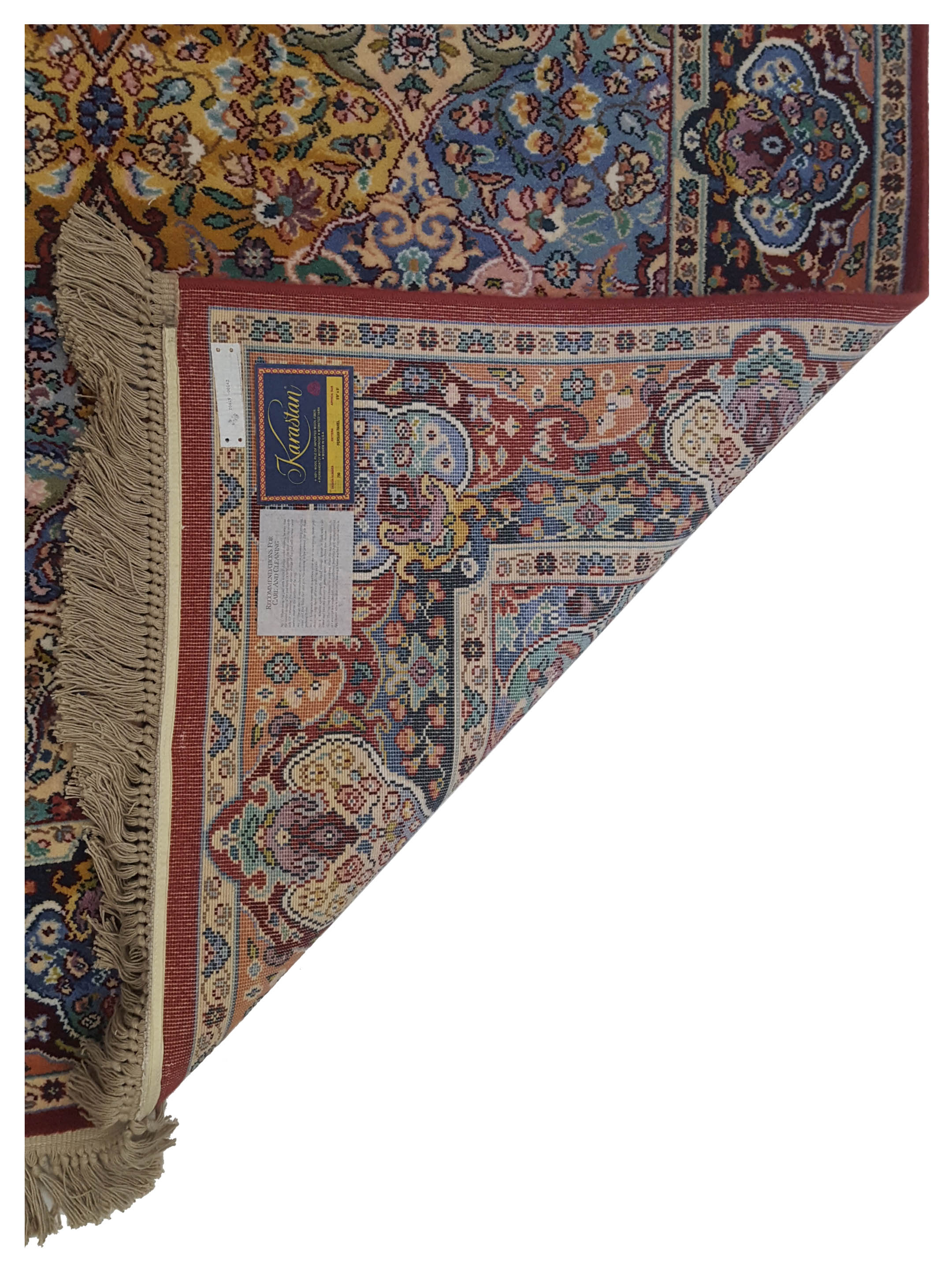 Persian Panel Power Loom Burgundy 6x9 - Image 5 of 5