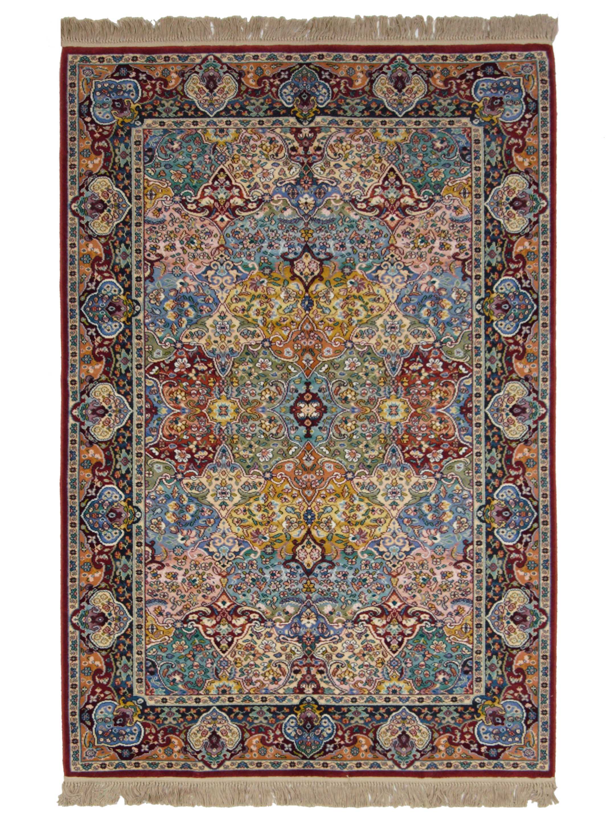 Persian Panel Power Loom Burgundy 6x9
