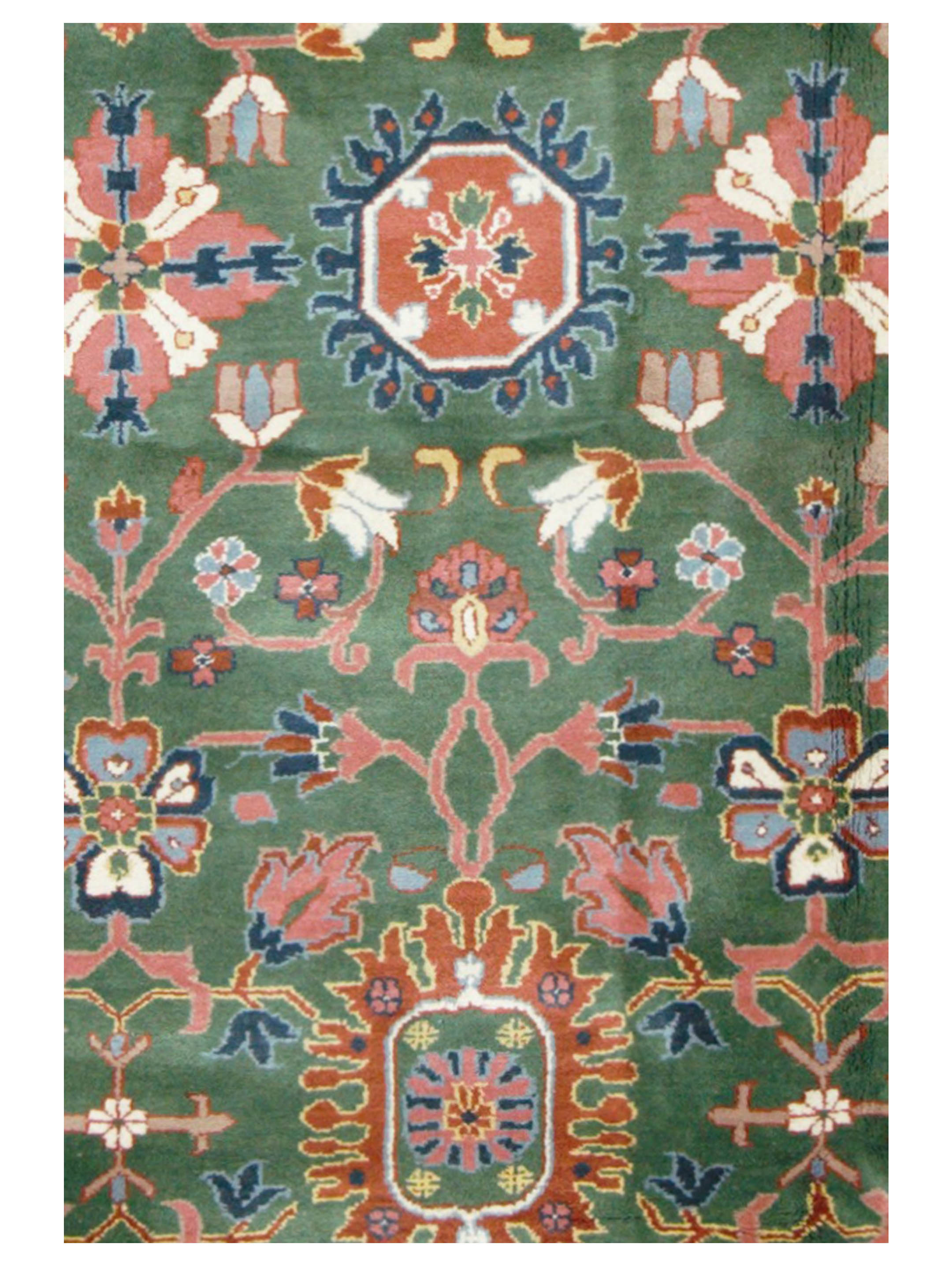 Tibetan Hand Knotted Green 9x12 - Image 4 of 5