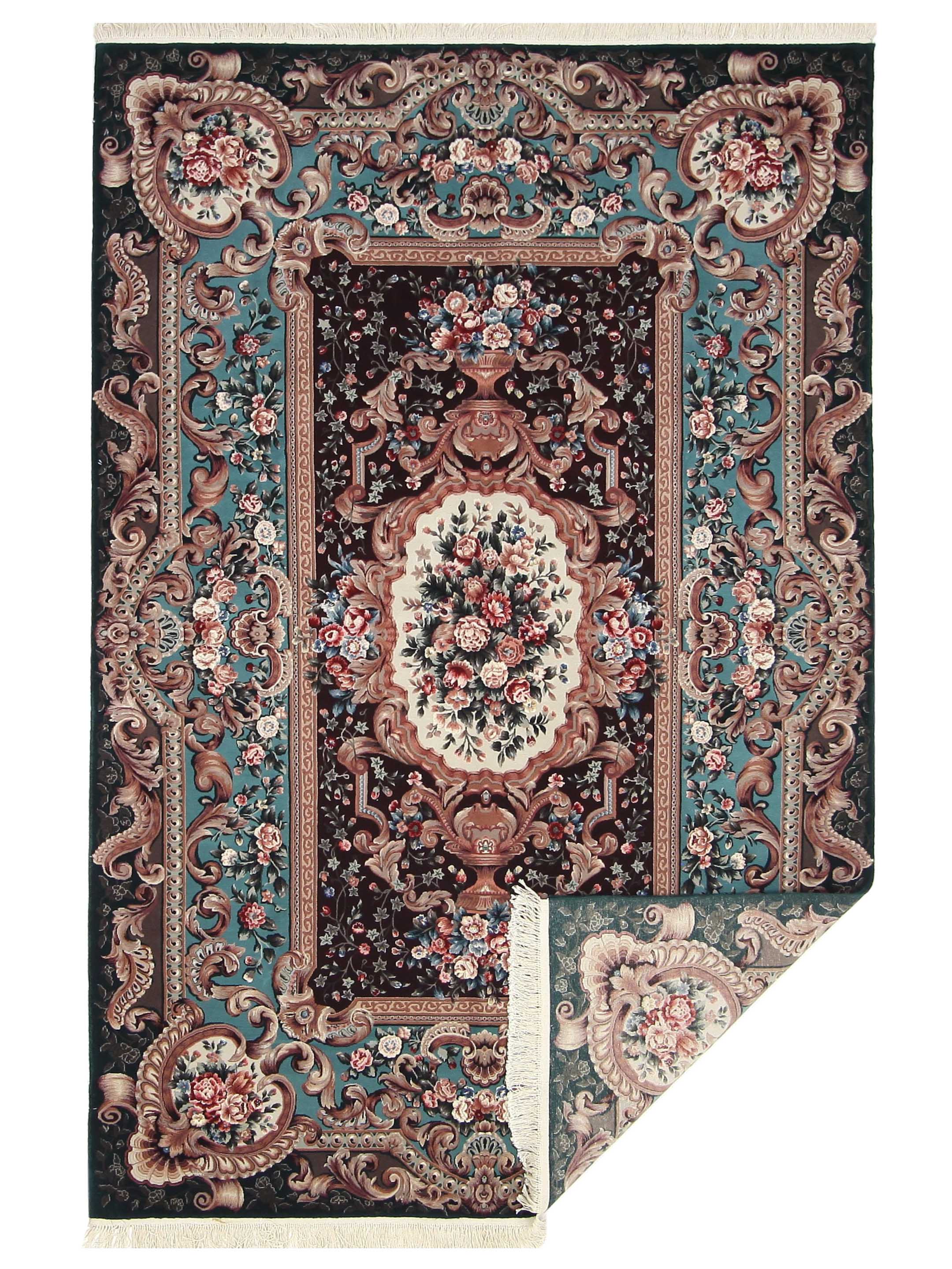 Aubusson Hand Knotted Burgundy 6x9 - Image 6 of 6