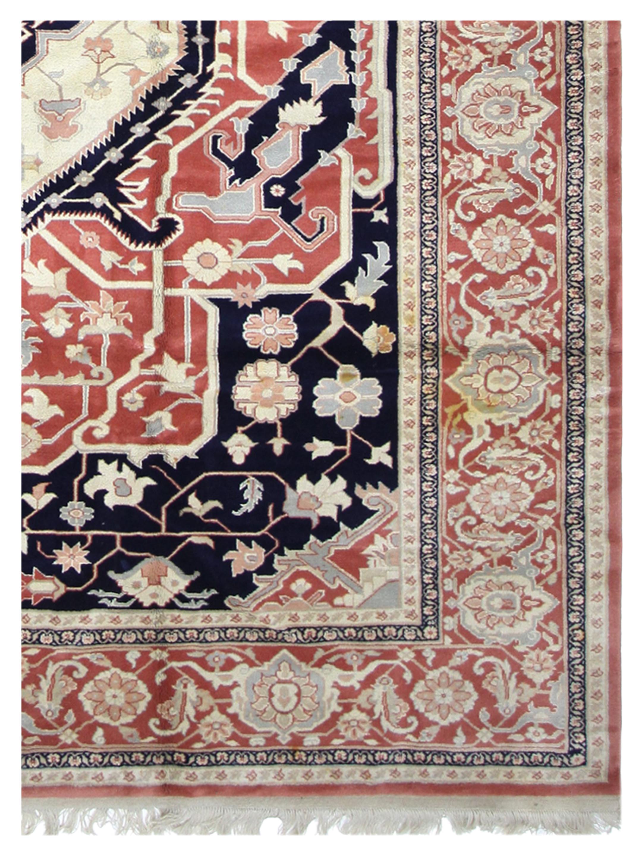Heriz-Rm Hand Knotted Navy 12x18 - Image 3 of 5