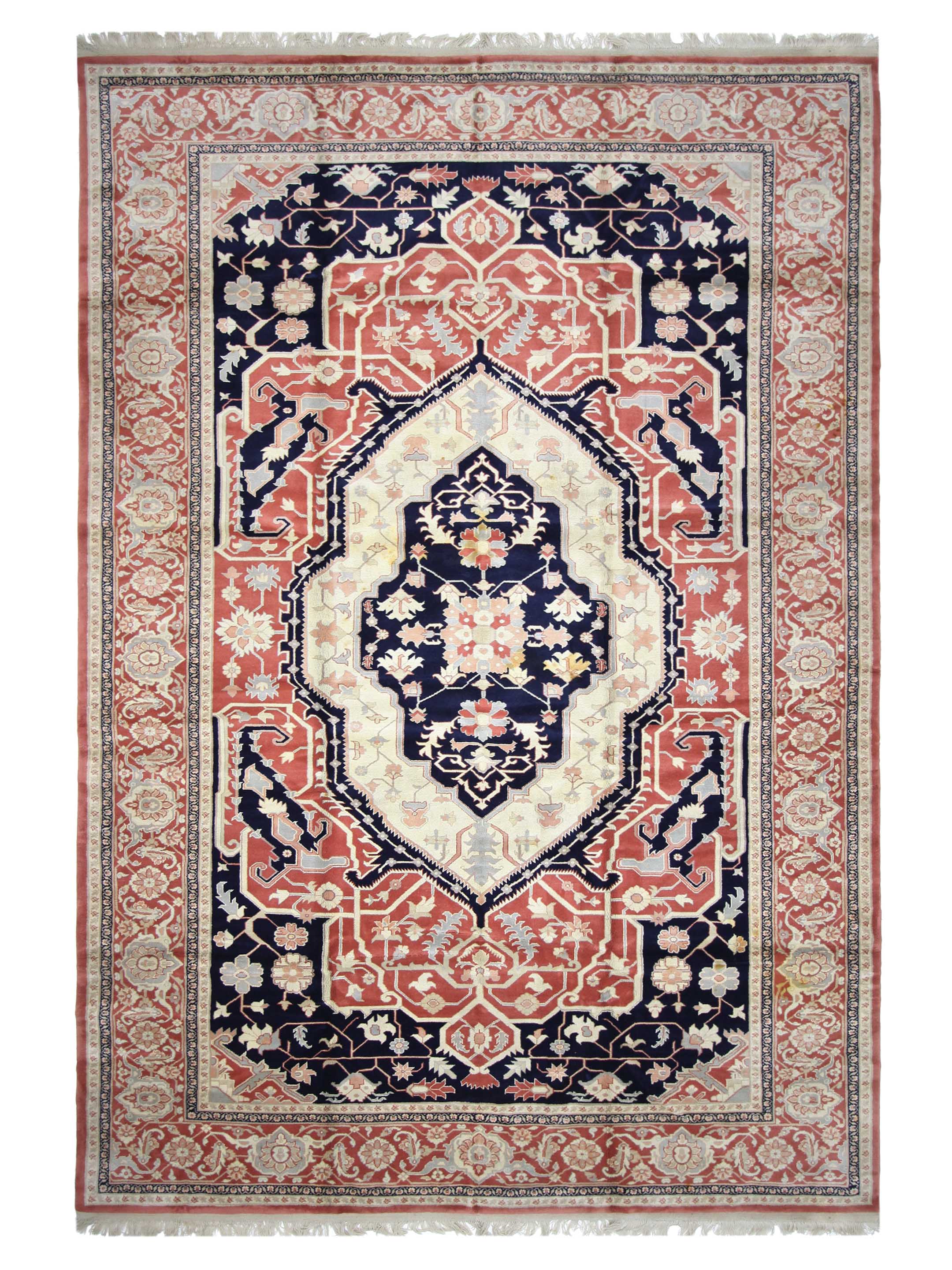 Heriz-Rm Hand Knotted Navy 12x18