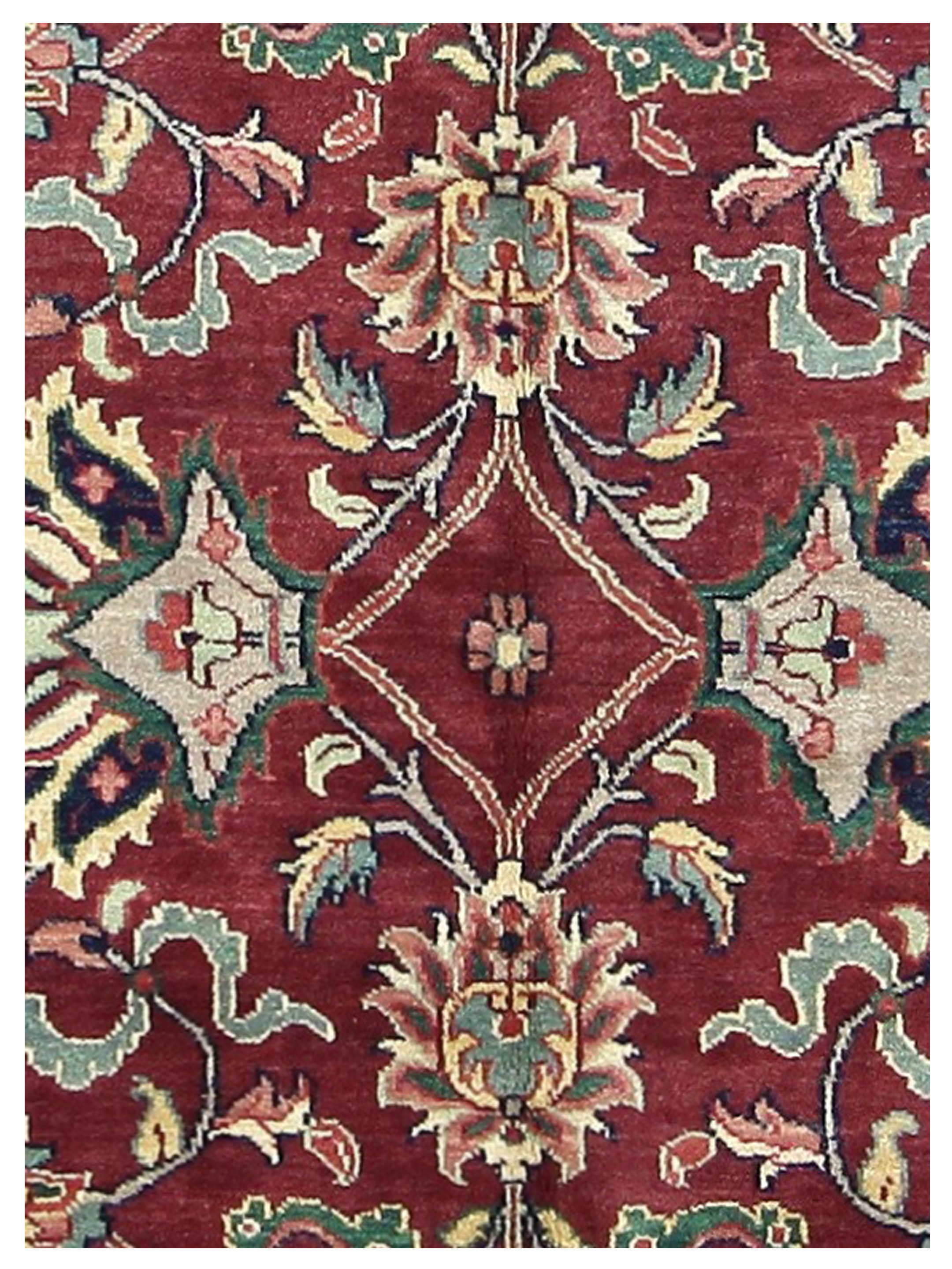 Agra Hand Knotted Burgundy 8x10 - Image 3 of 6