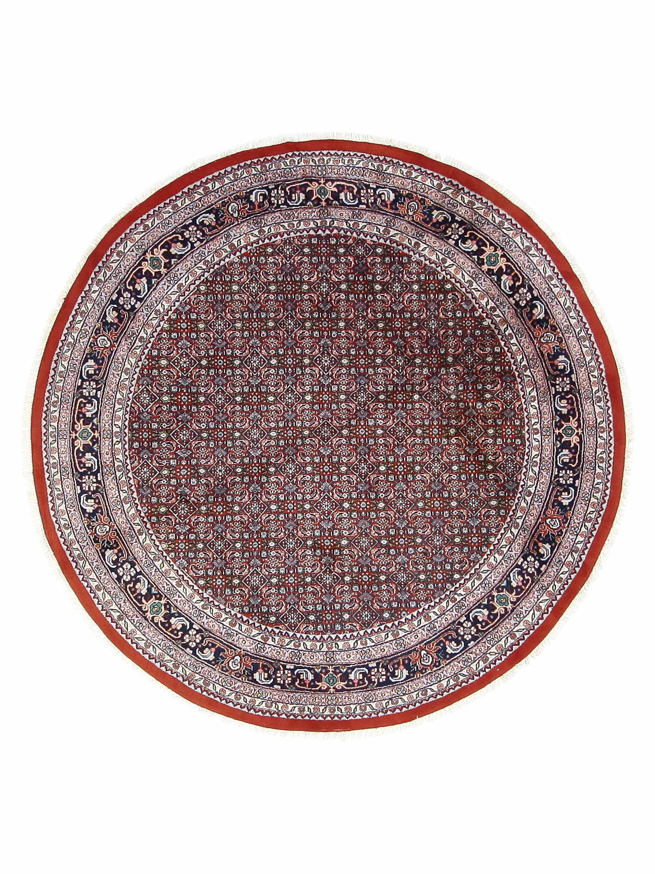Herati Hand Knotted Red 8x8