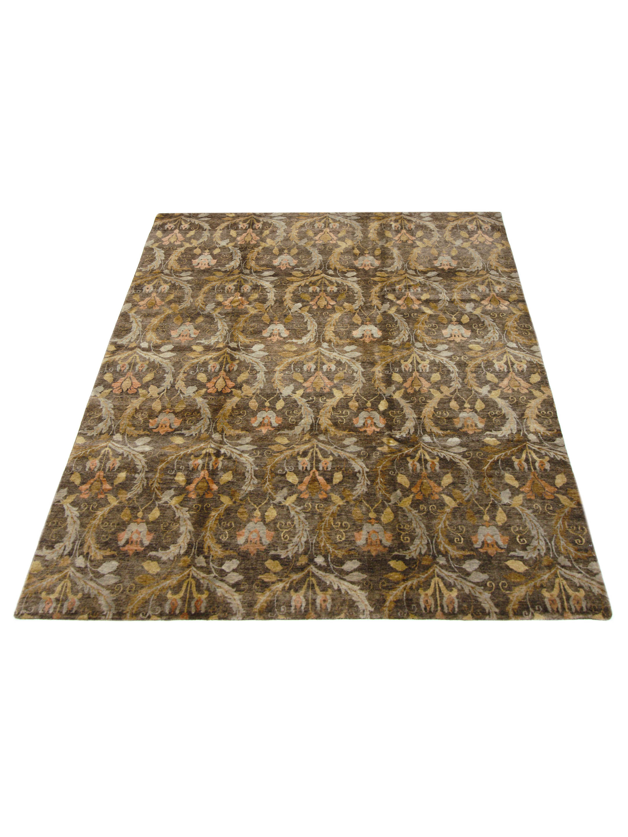 Derbyshire Hand Knotted Brown 9x12 - Image 2 of 5