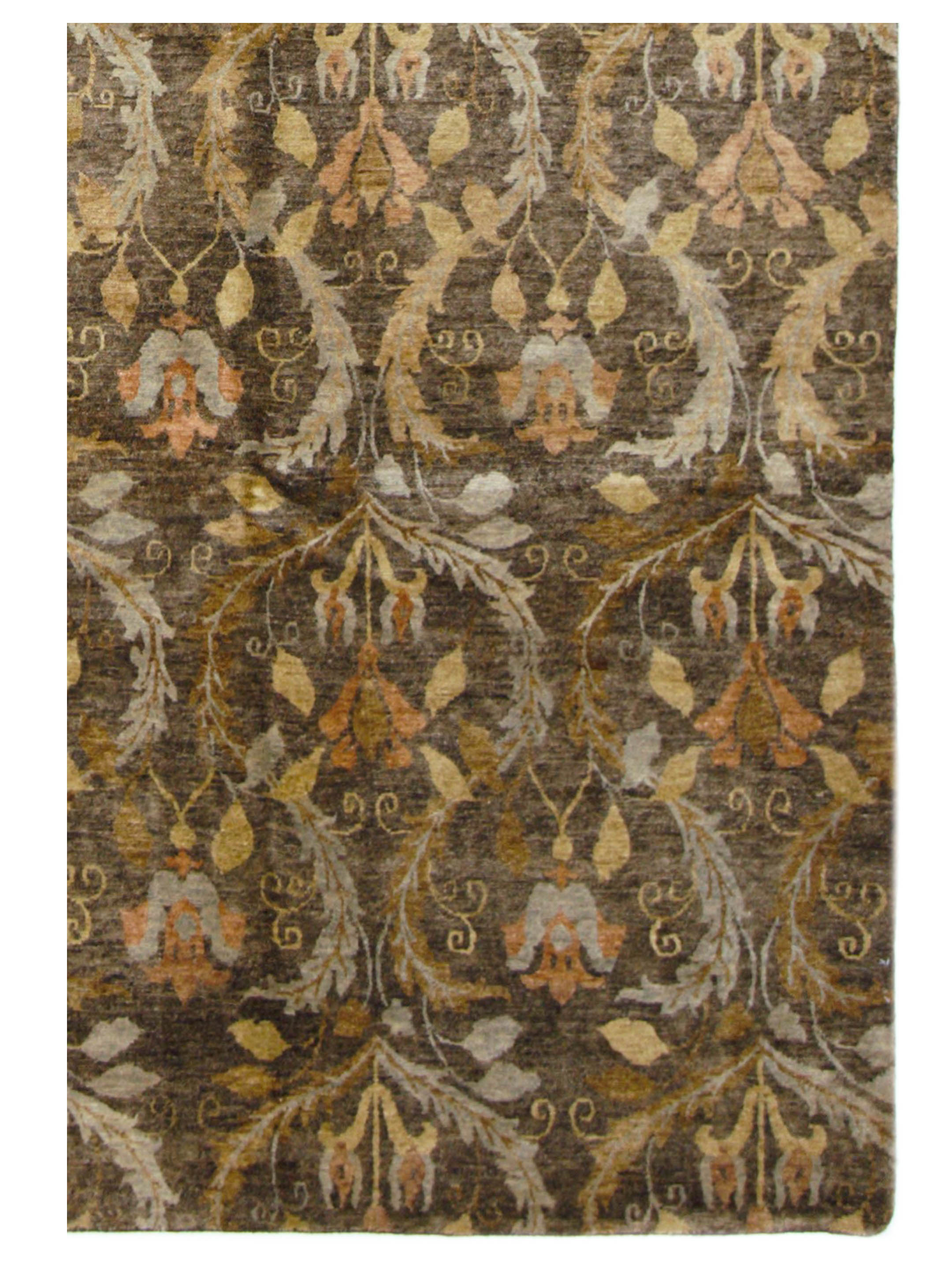 Derbyshire Hand Knotted Brown 9x12 - Image 3 of 5
