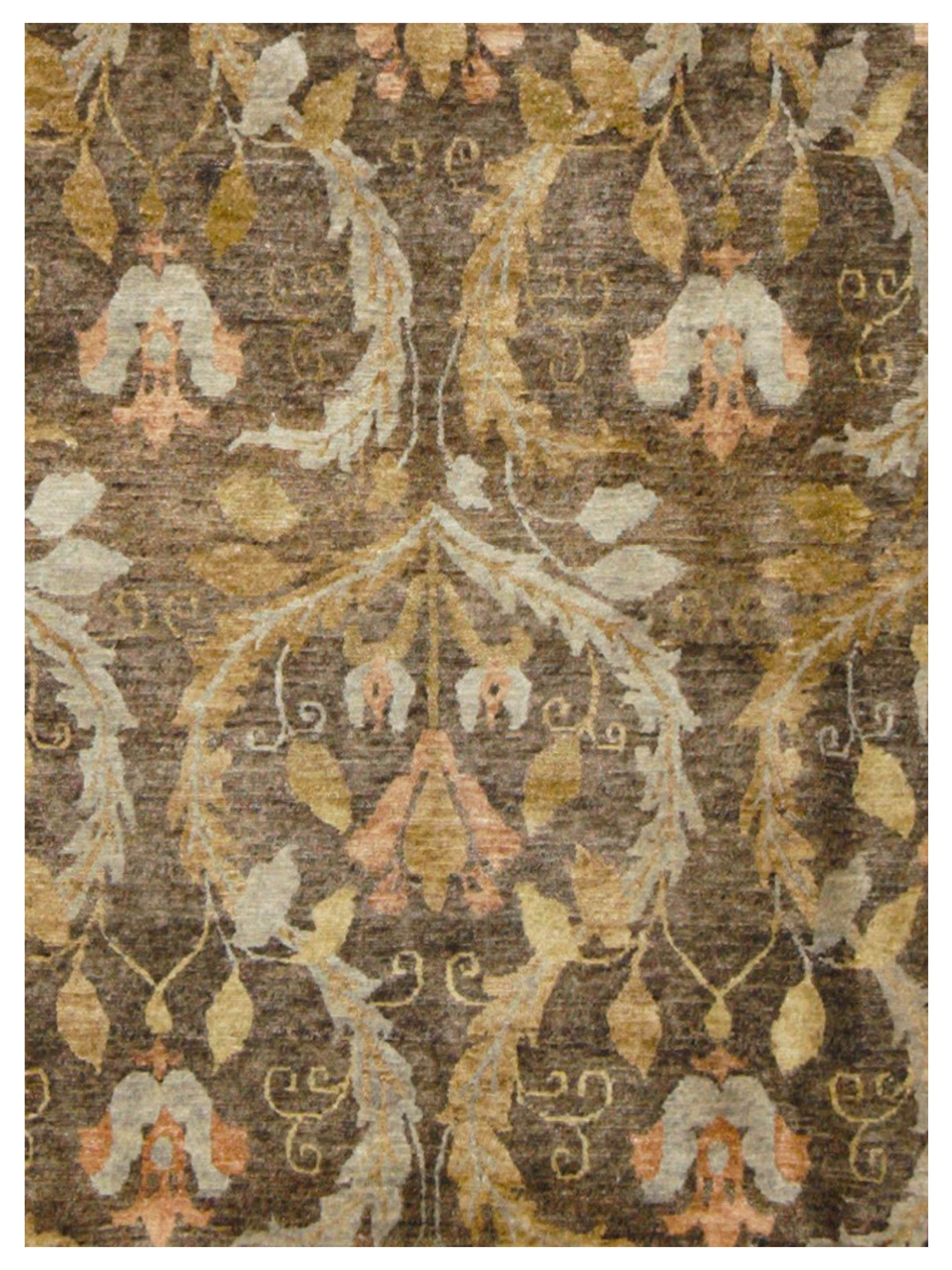 Derbyshire Hand Knotted Brown 9x12 - Image 4 of 5