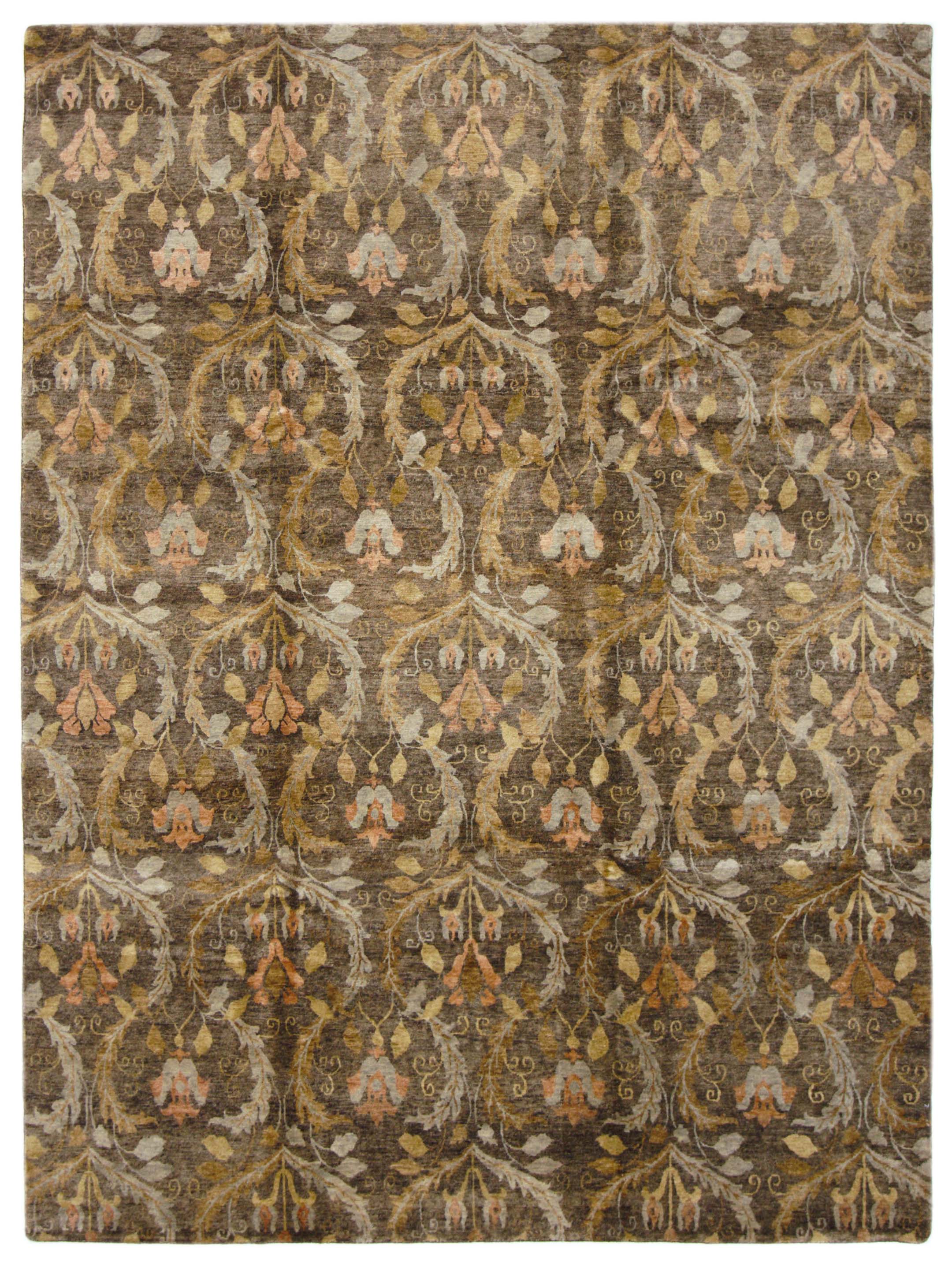 Derbyshire Hand Knotted Brown 9x12