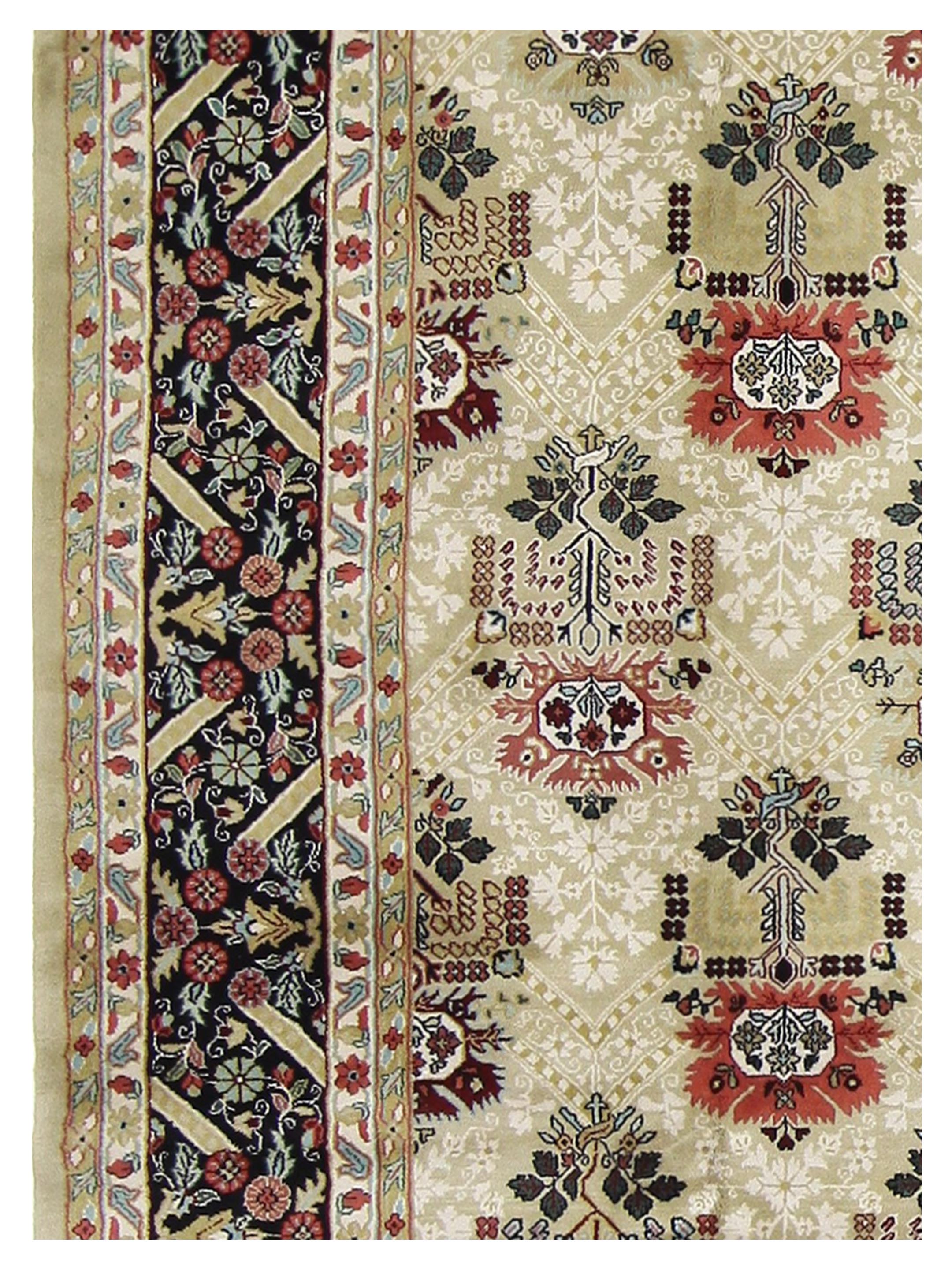 Maharaja Hand Knotted Beige 9x12 - Image 4 of 5