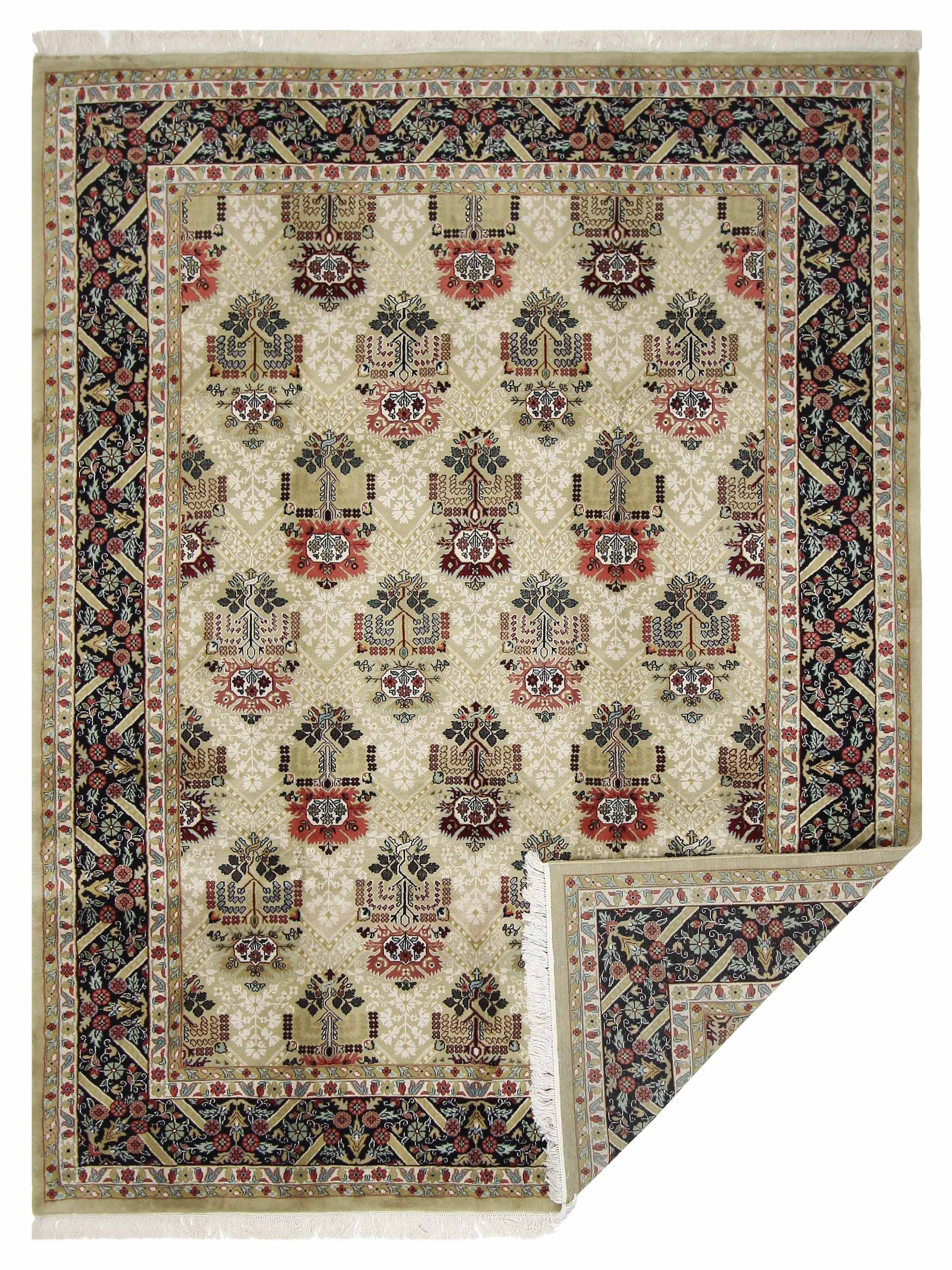Maharaja Hand Knotted Beige 9x12 - Image 5 of 5