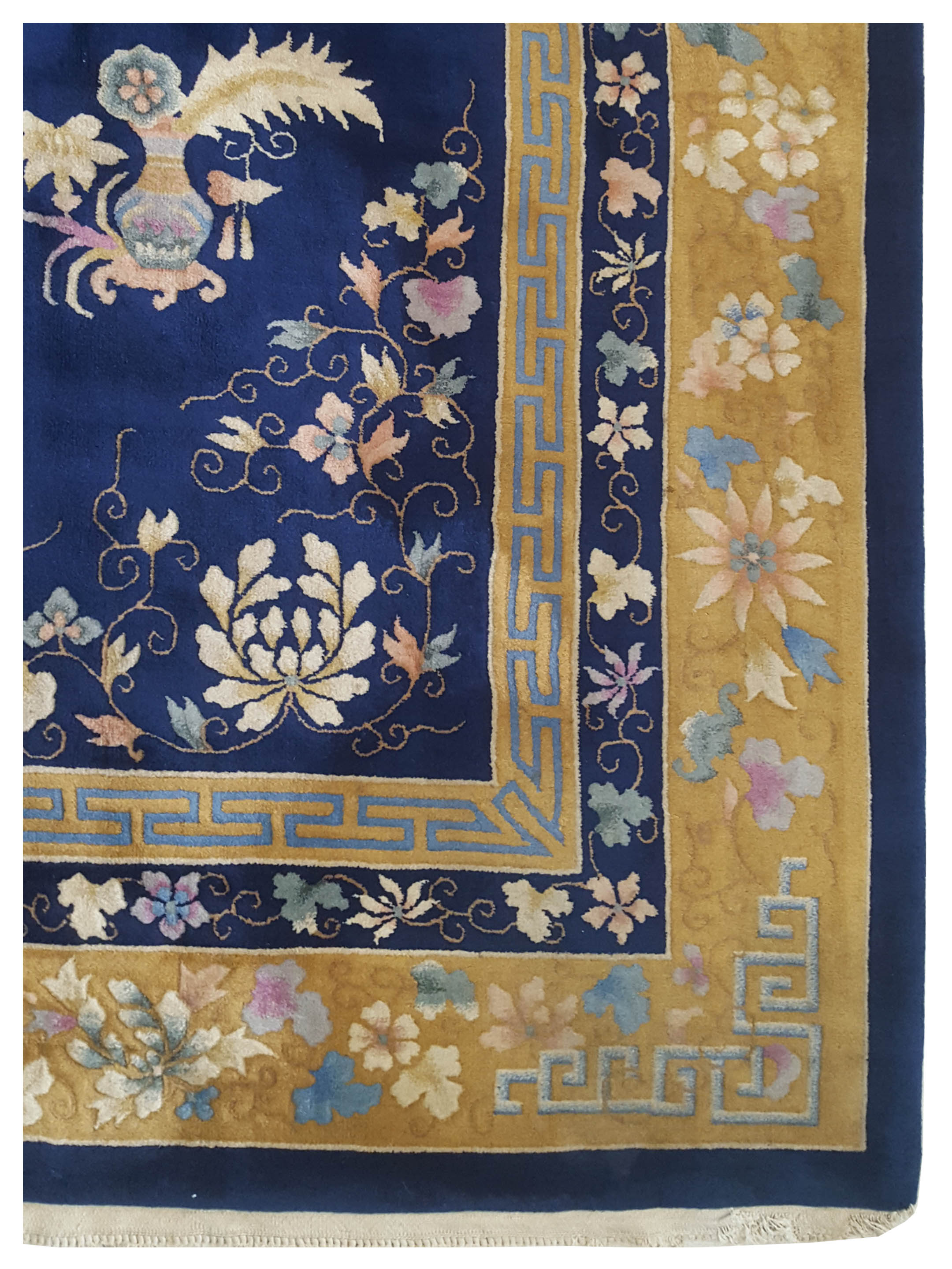 Peking Hand Knotted Blue 9x12 - Image 4 of 5