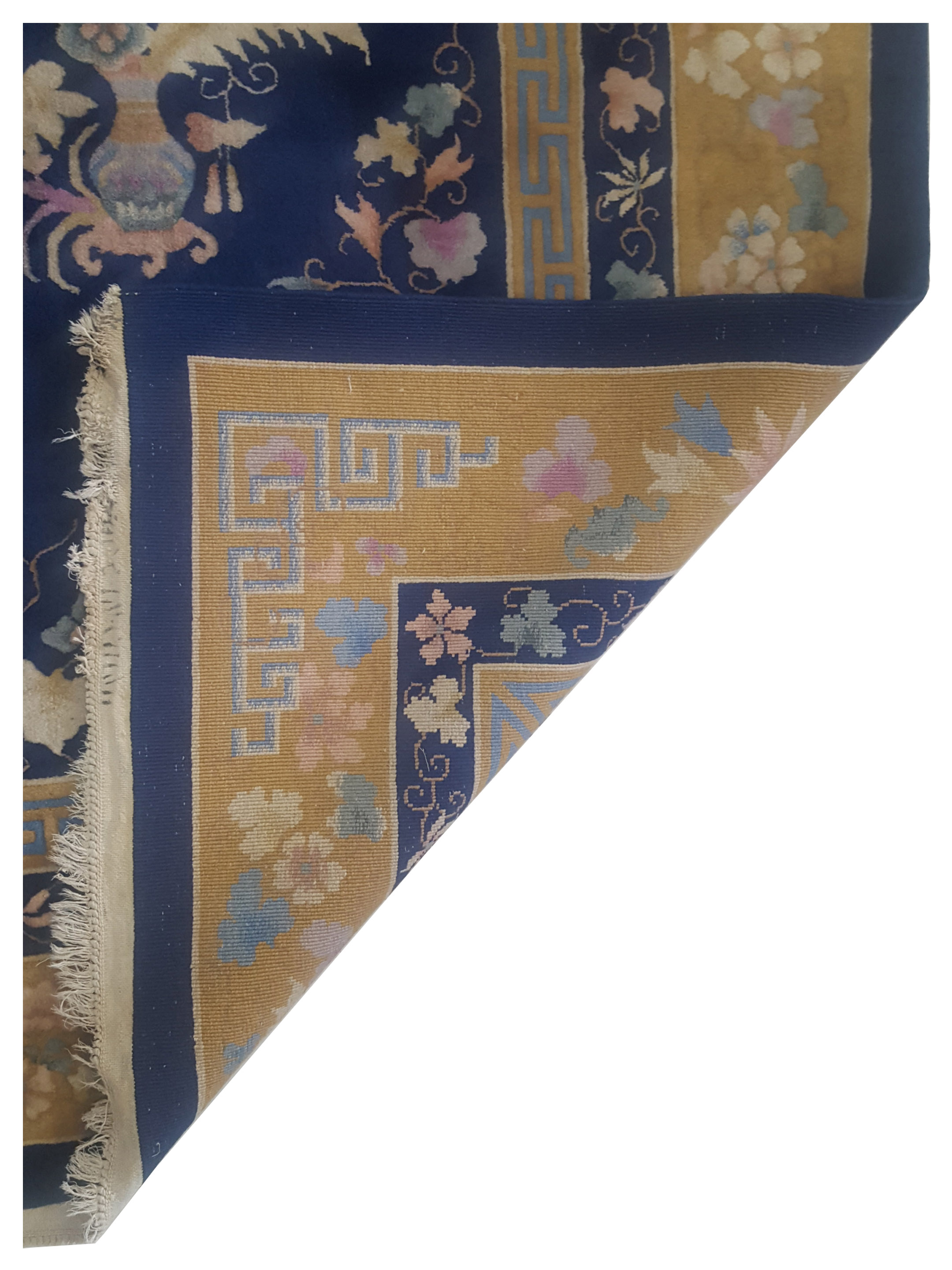 Peking Hand Knotted Blue 9x12 - Image 5 of 5