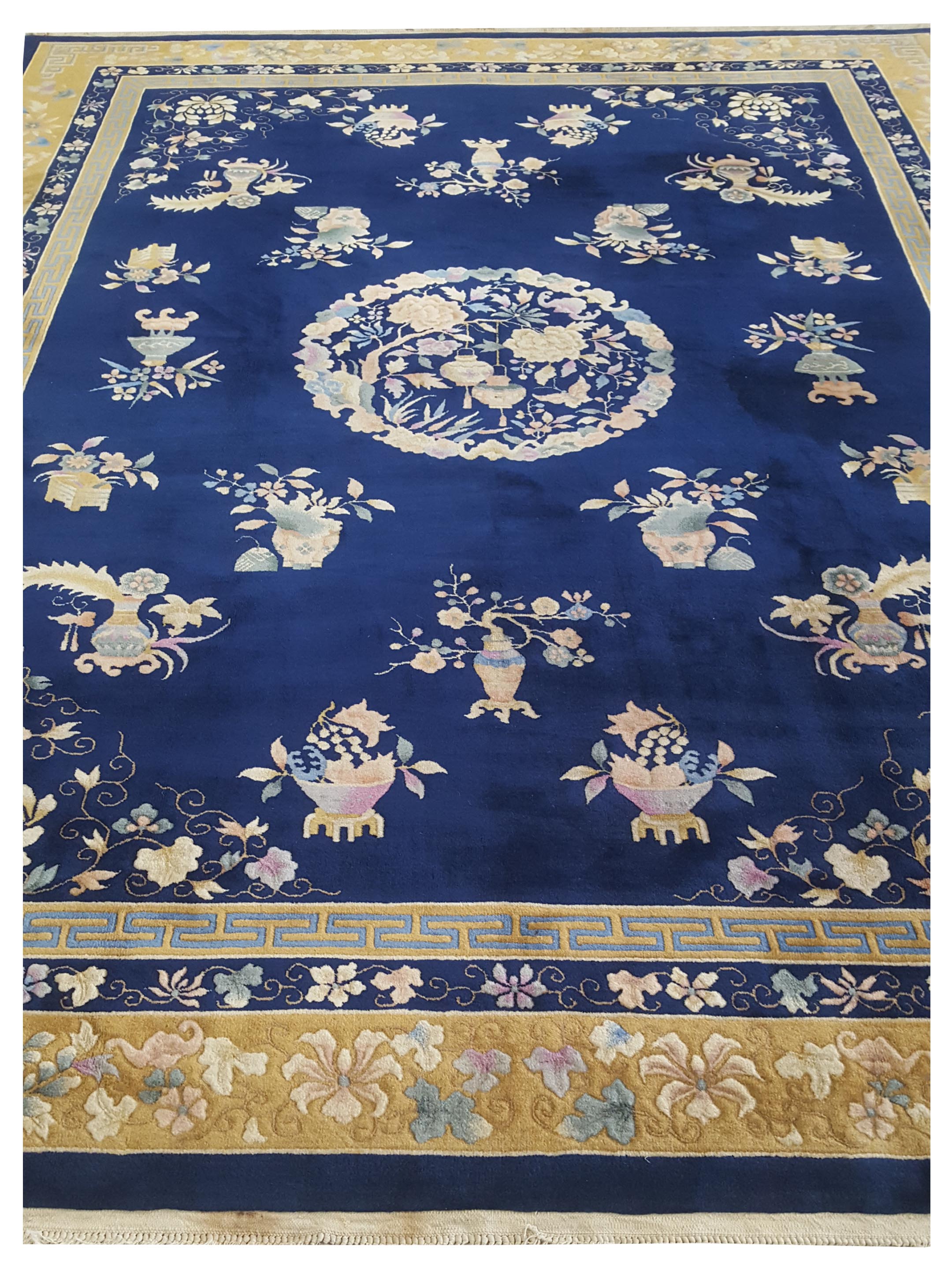 Peking Hand Knotted Blue 9x12