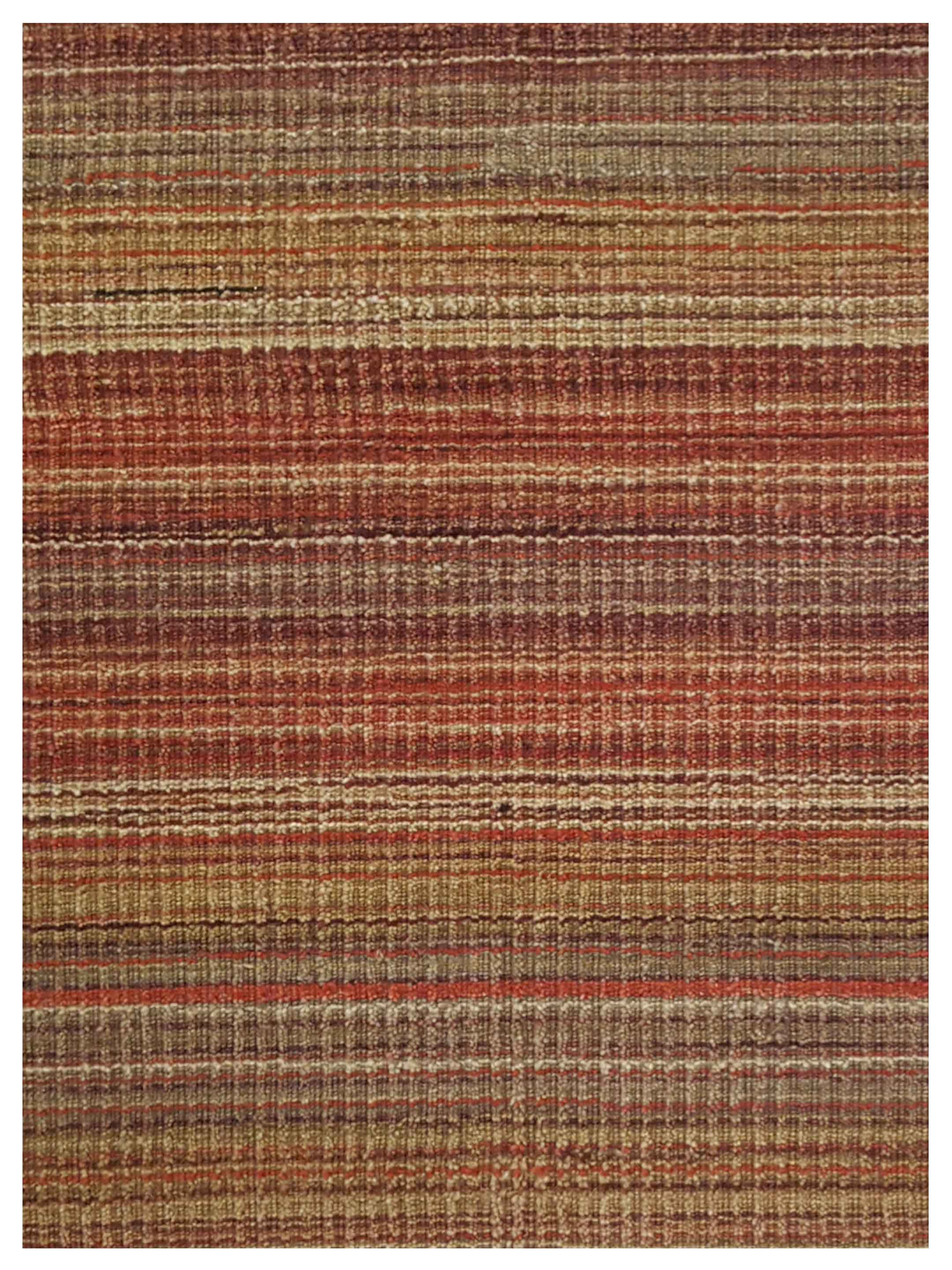 Corduroy Hand Knotted Orange 6x9 - Image 3 of 5