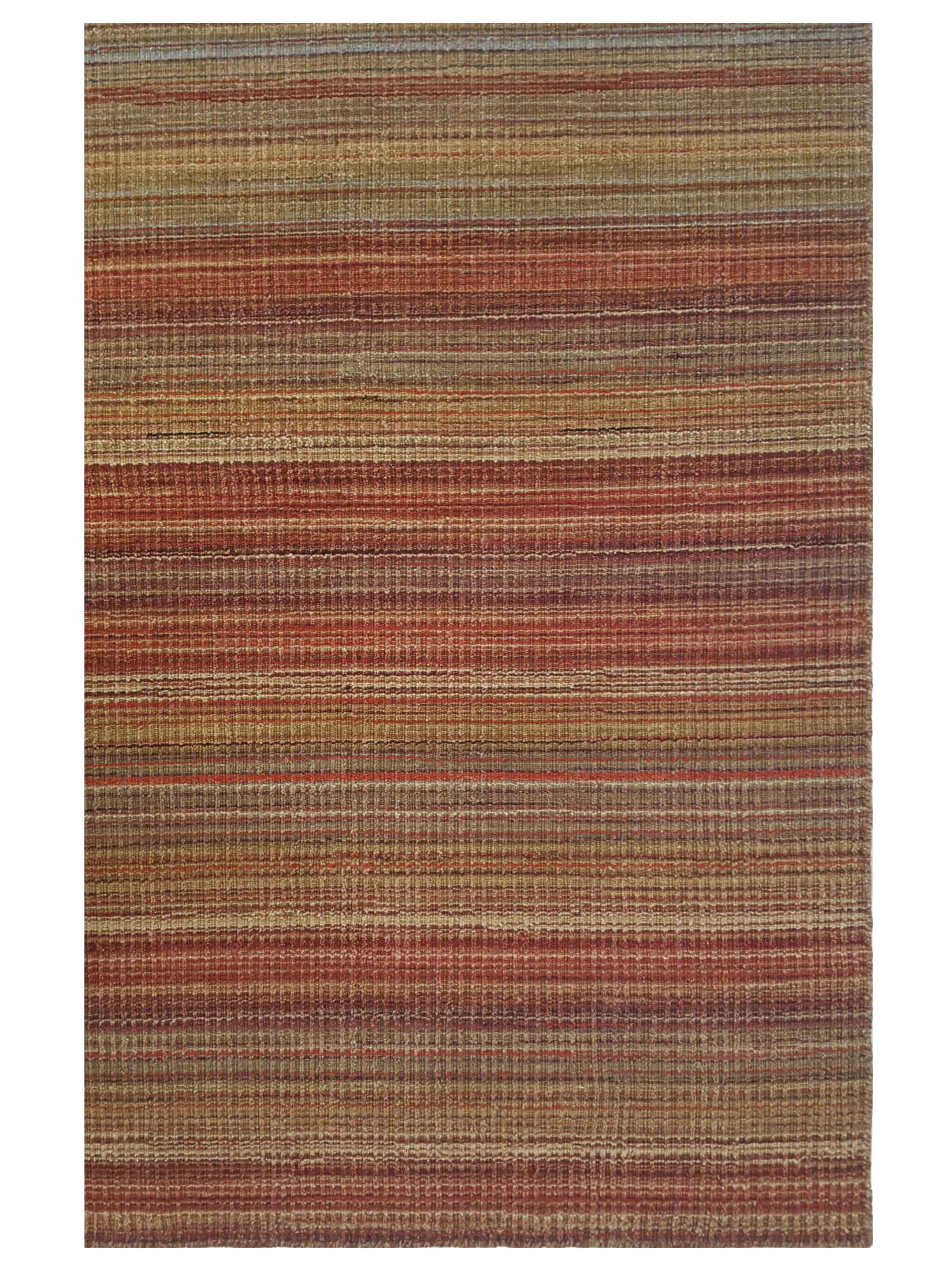 Corduroy Hand Knotted Orange 6x9 - Image 4 of 5