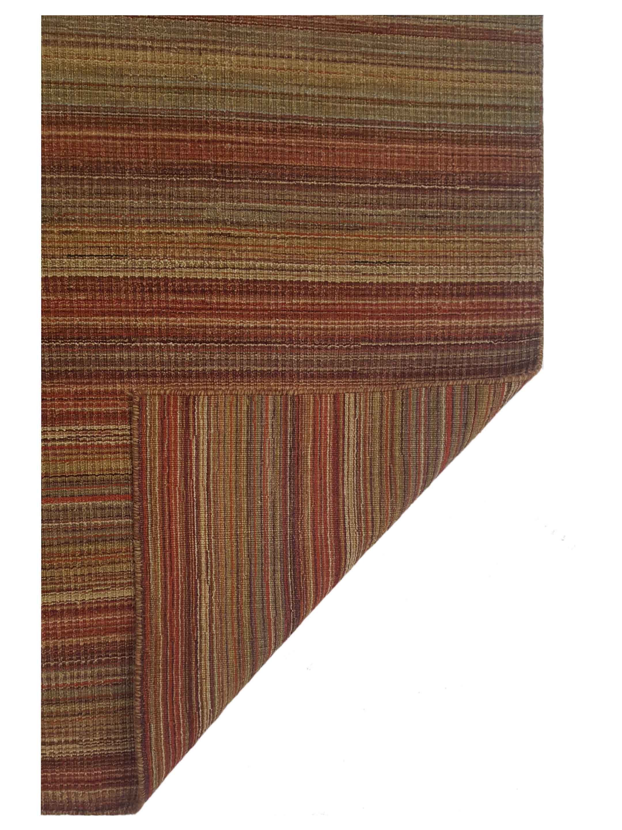 Corduroy Hand Knotted Orange 6x9 - Image 5 of 5