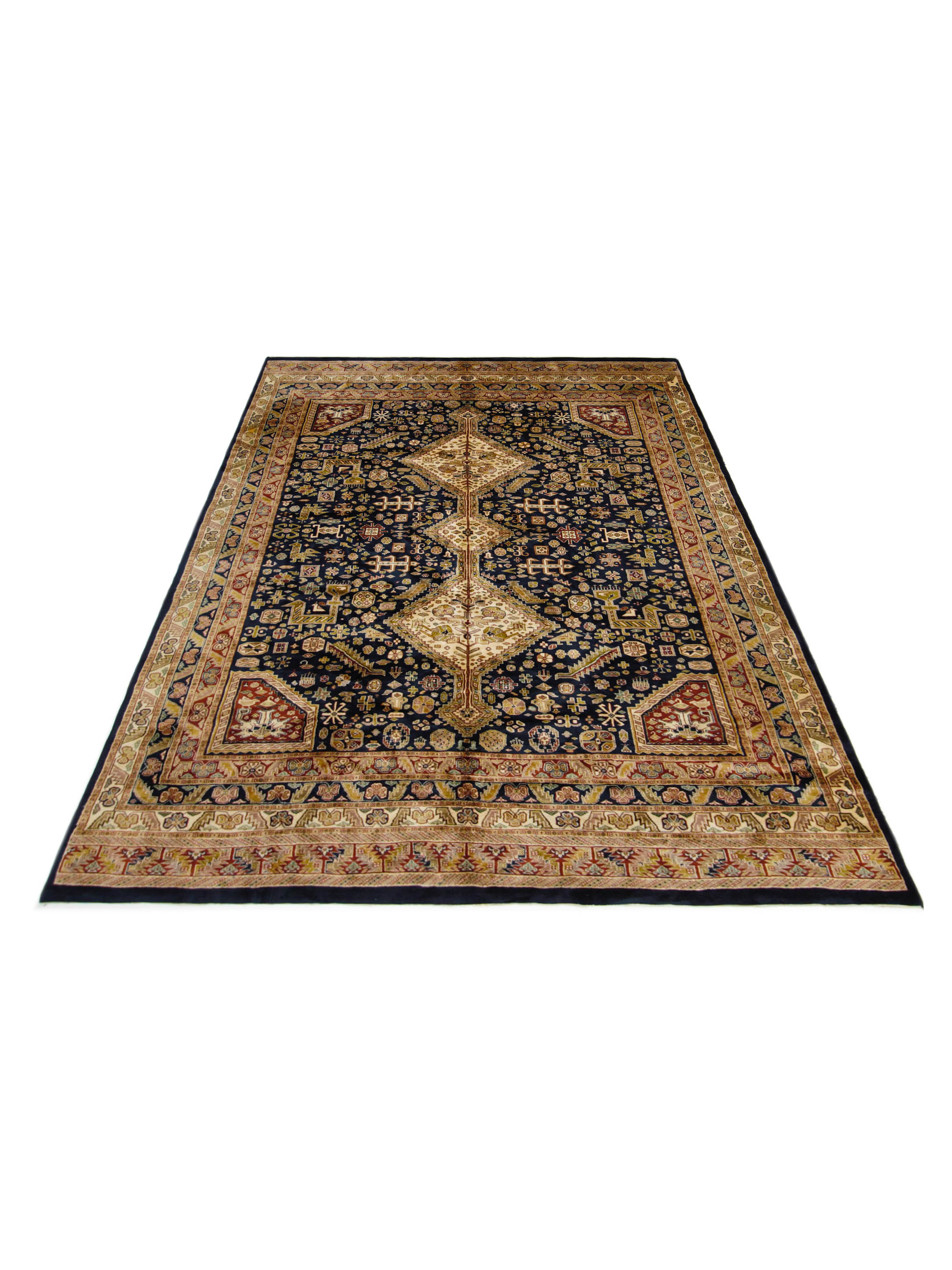 Kazak Hand Knotted Navy 8x11 - Image 2 of 5