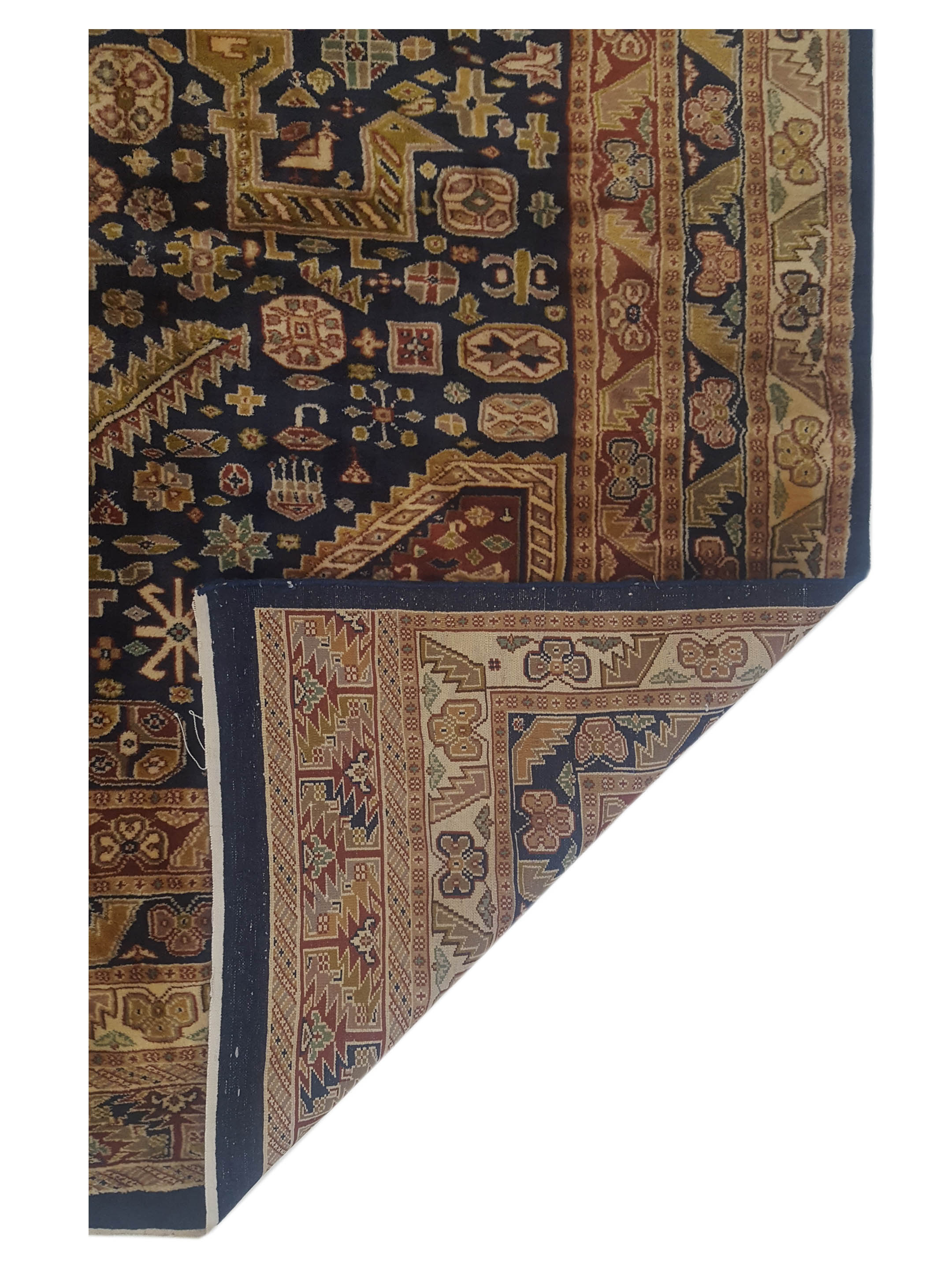 Kazak Hand Knotted Navy 8x11 - Image 5 of 5