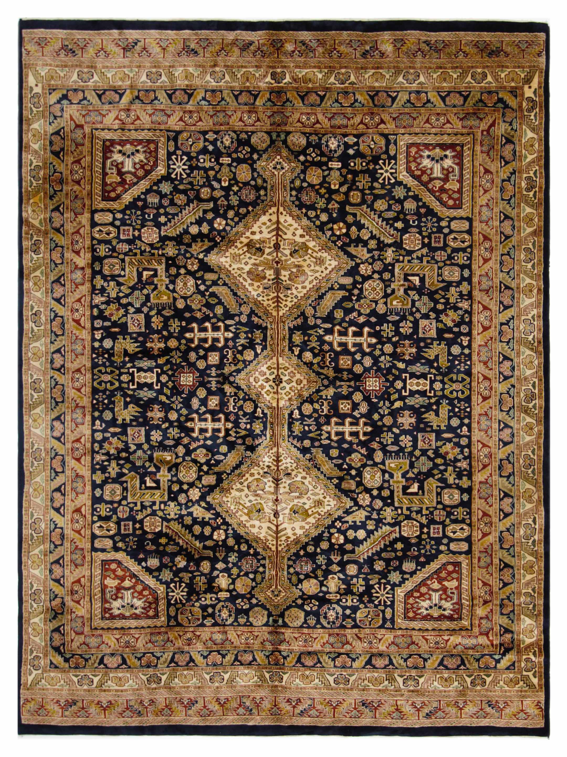 Kazak Hand Knotted Navy 8x11