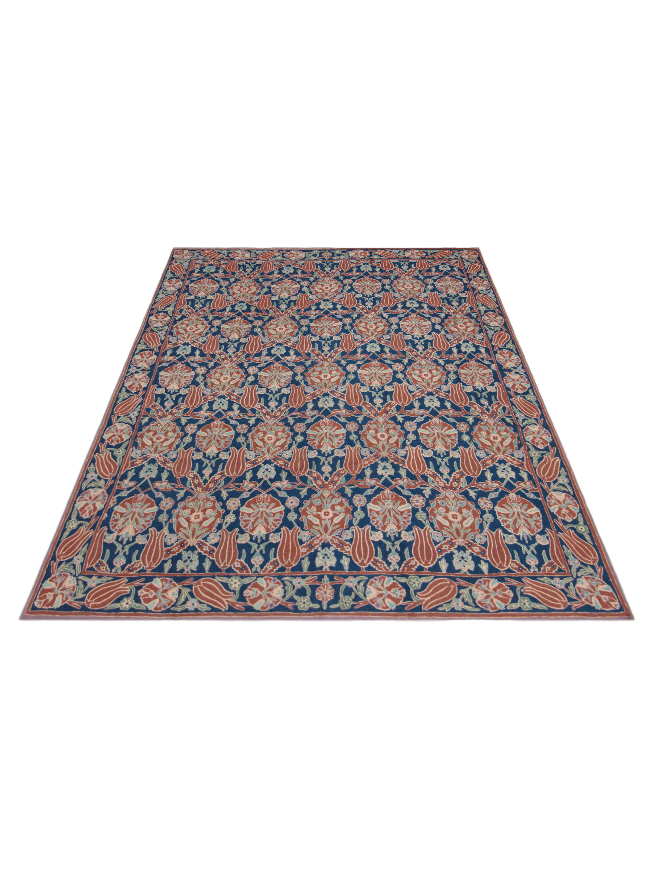 Chainstich Flatweave Navy 9x12 - Image 2 of 5