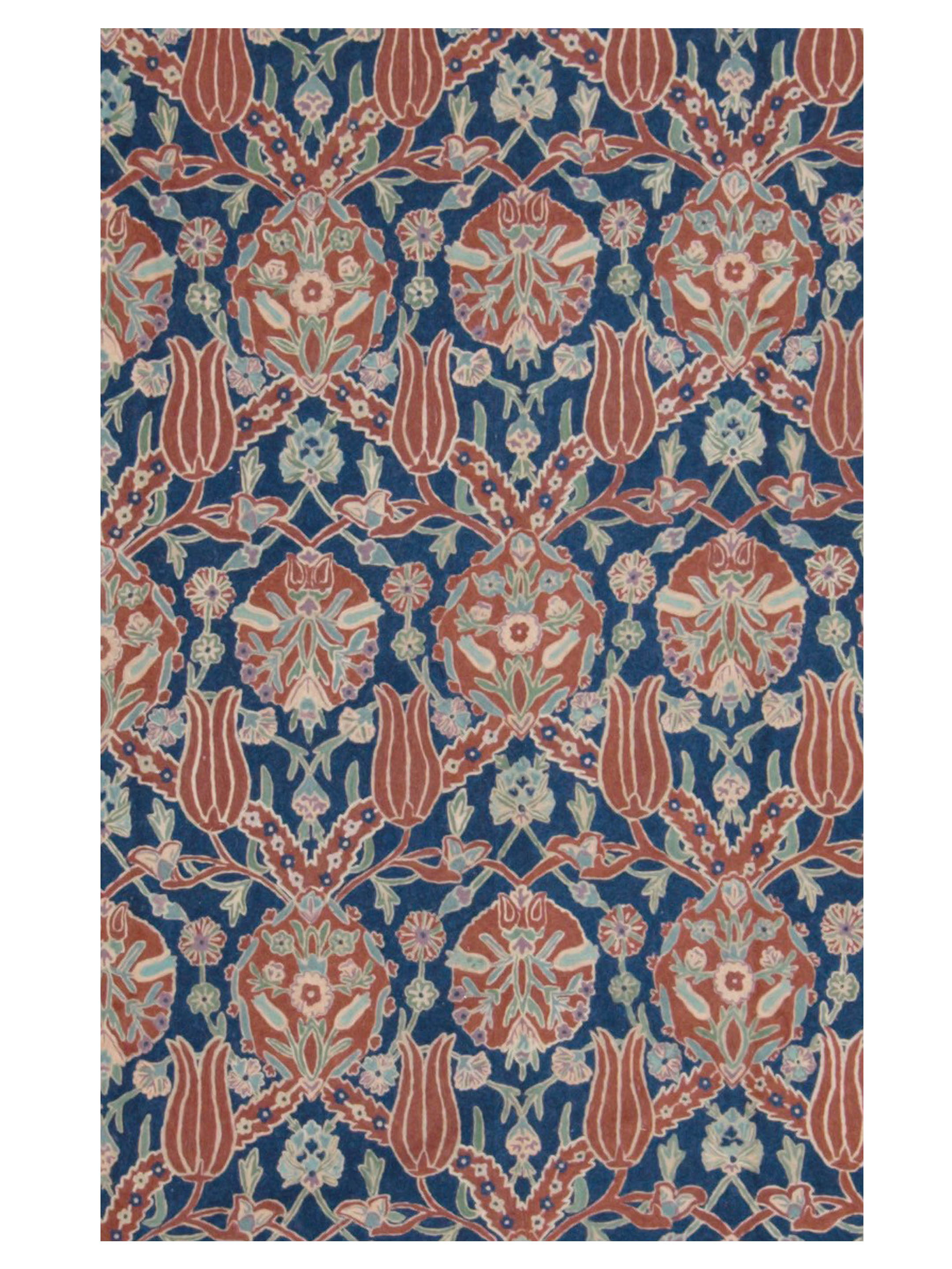 Chainstich Flatweave Navy 9x12 - Image 4 of 5