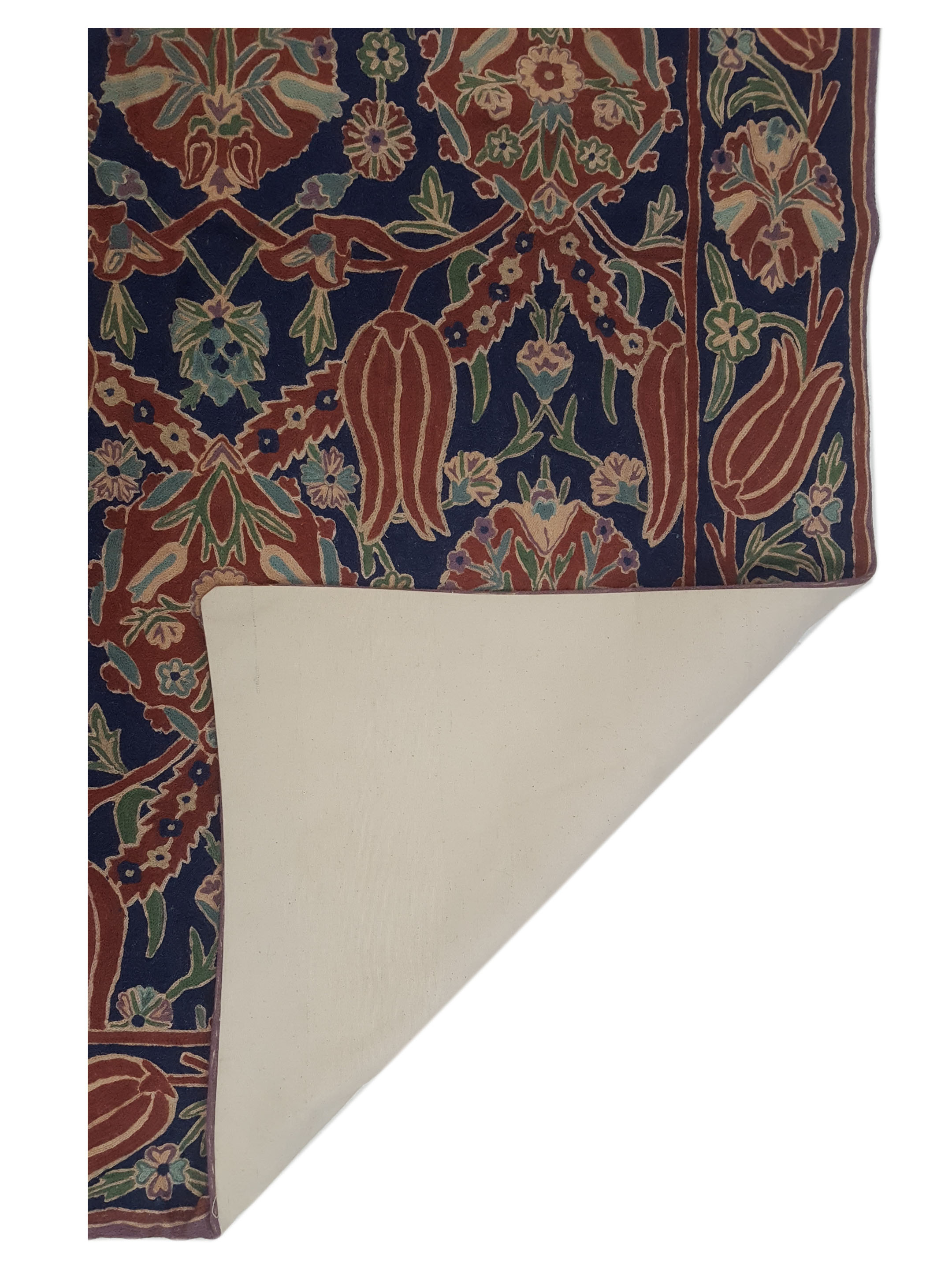 Chainstich Flatweave Navy 9x12 - Image 5 of 5