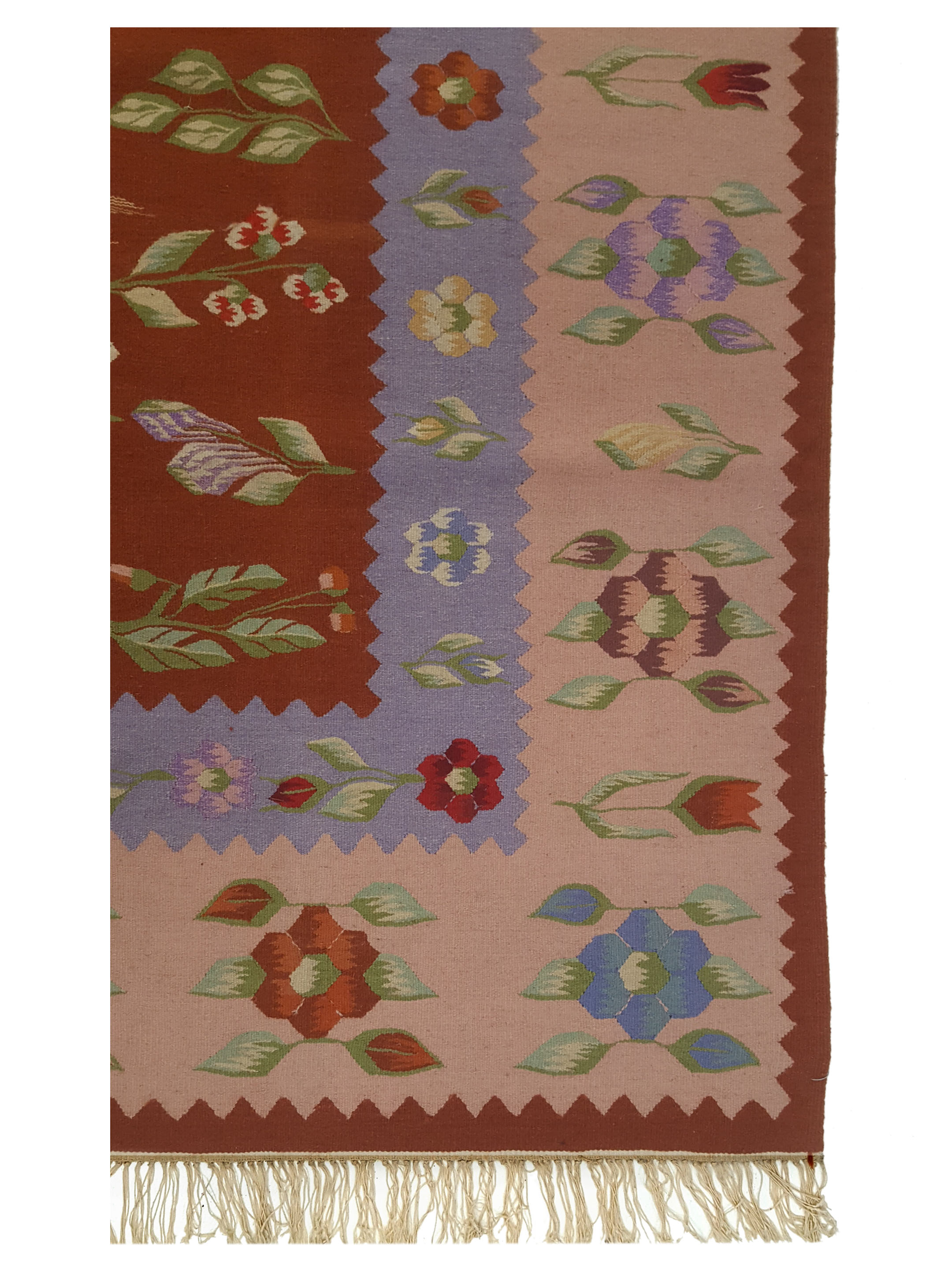 Kilim Hand Woven Rust 8x10 - Image 3 of 7