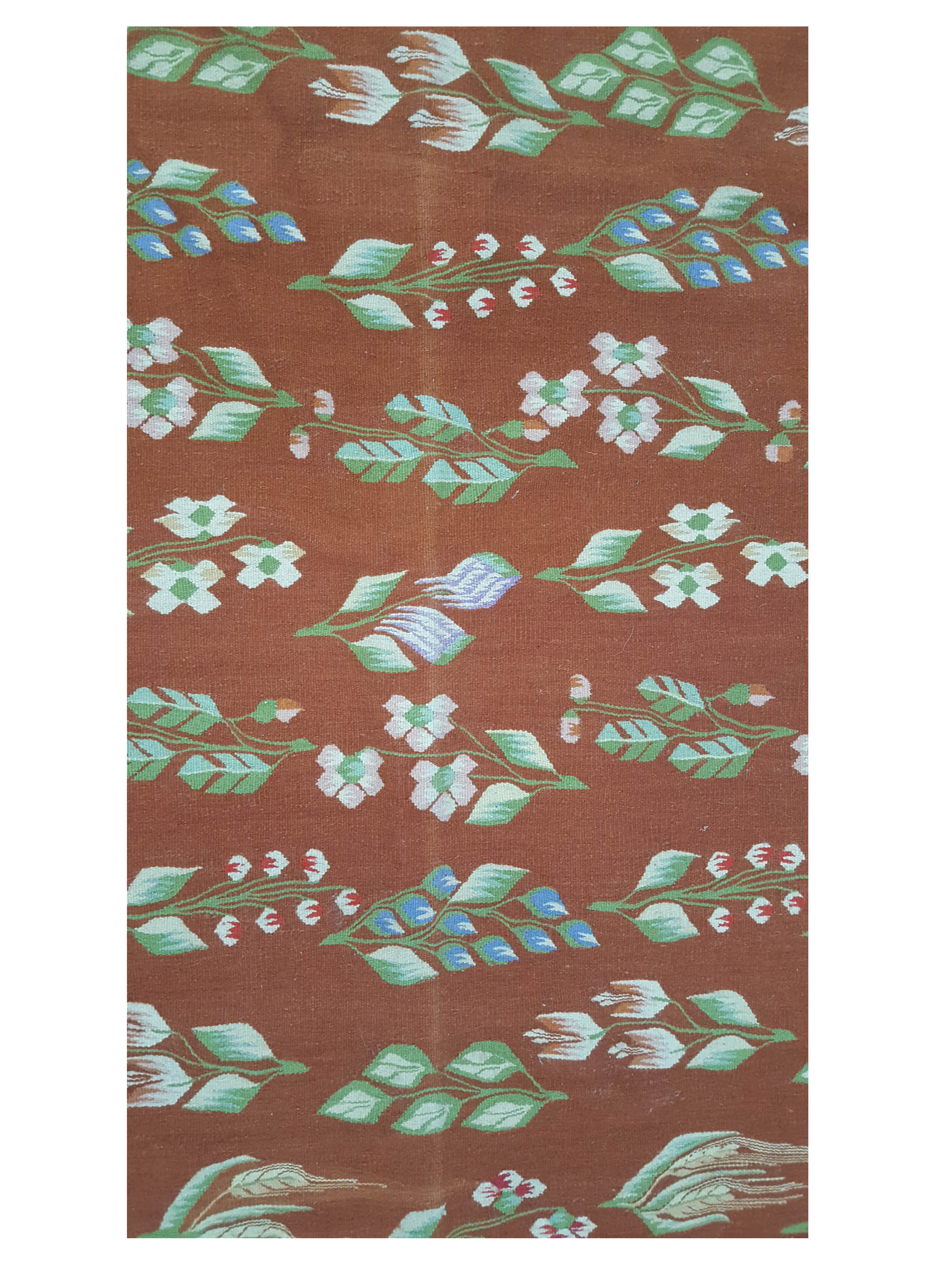 Kilim Hand Woven Rust 8x10 - Image 4 of 7