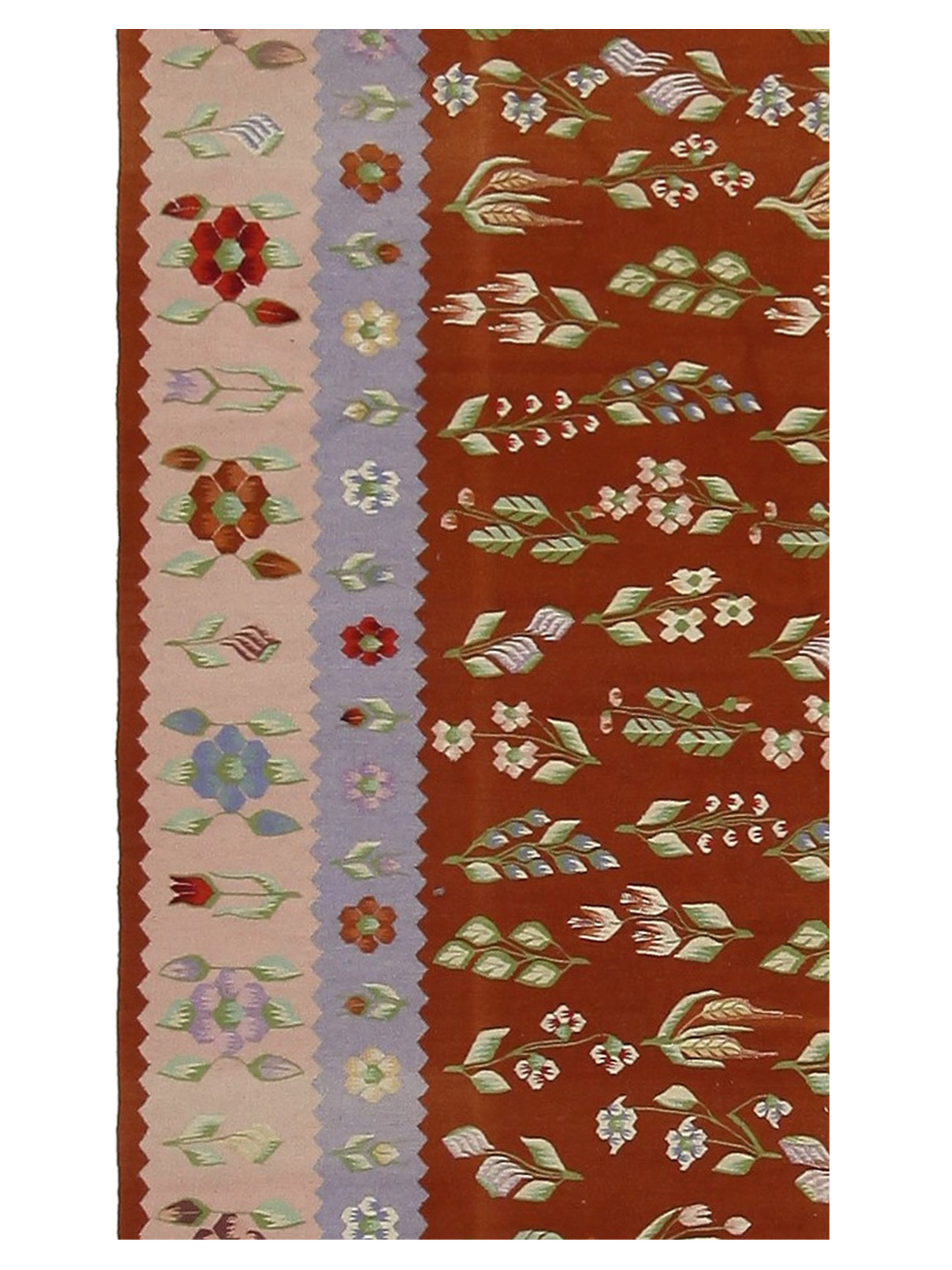 Kilim Hand Woven Rust 8x10 - Image 5 of 7