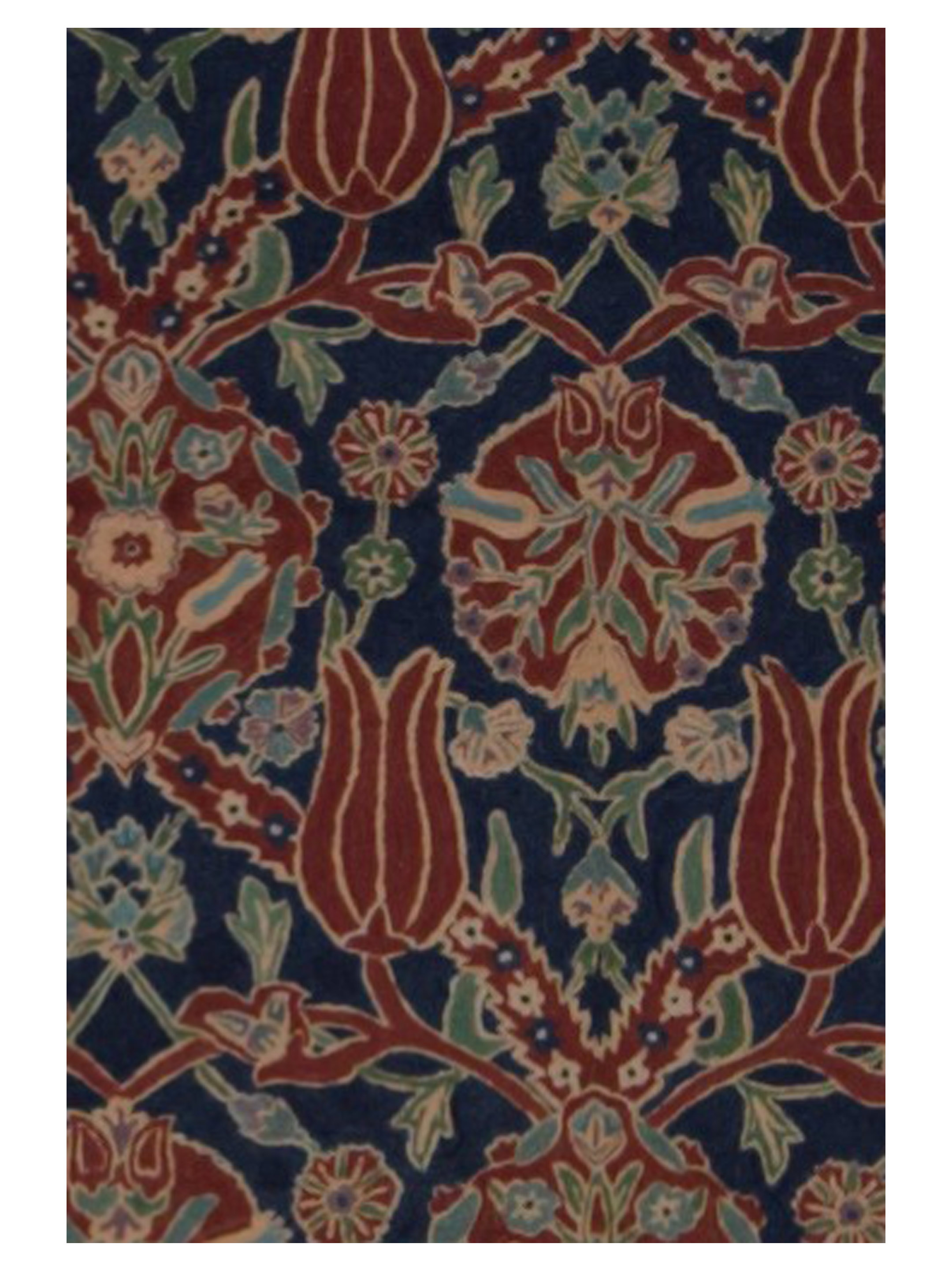 Chainstich Flatweave Navy 4x6 - Image 4 of 5