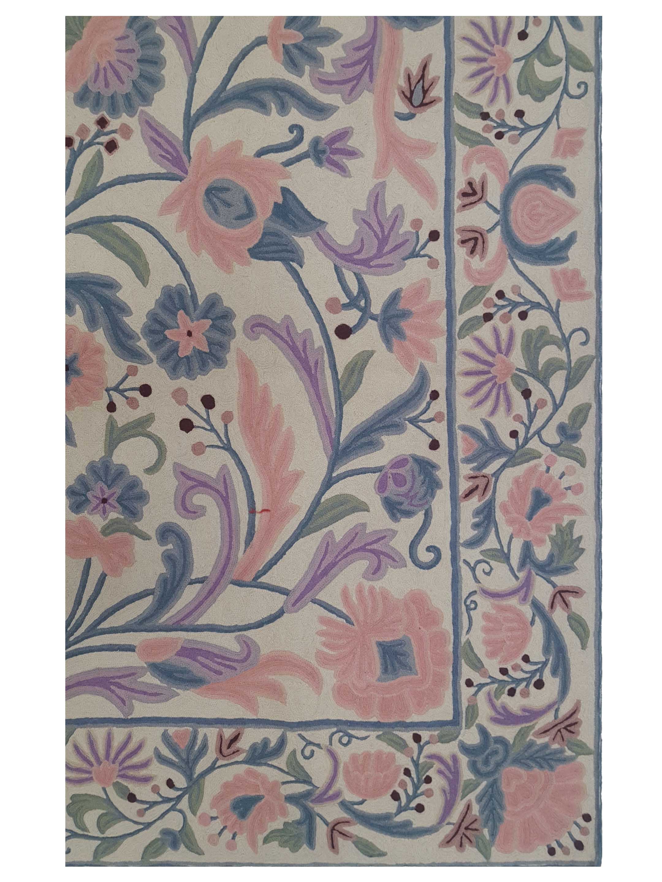 Chainstich Flatweave Pink 6x9 - Image 4 of 5