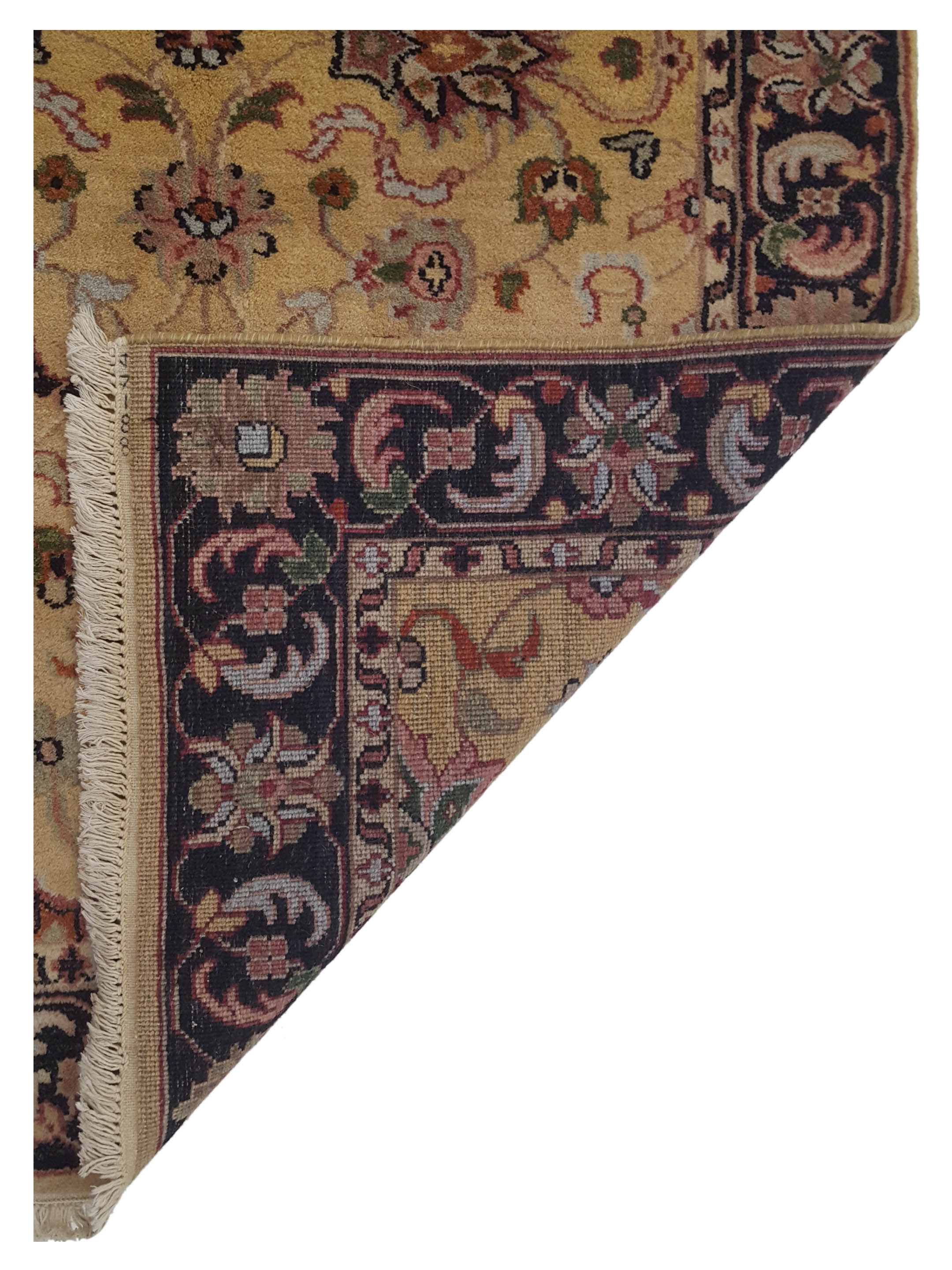 Agra Hand Knotted Gold 4x6 - Image 5 of 5
