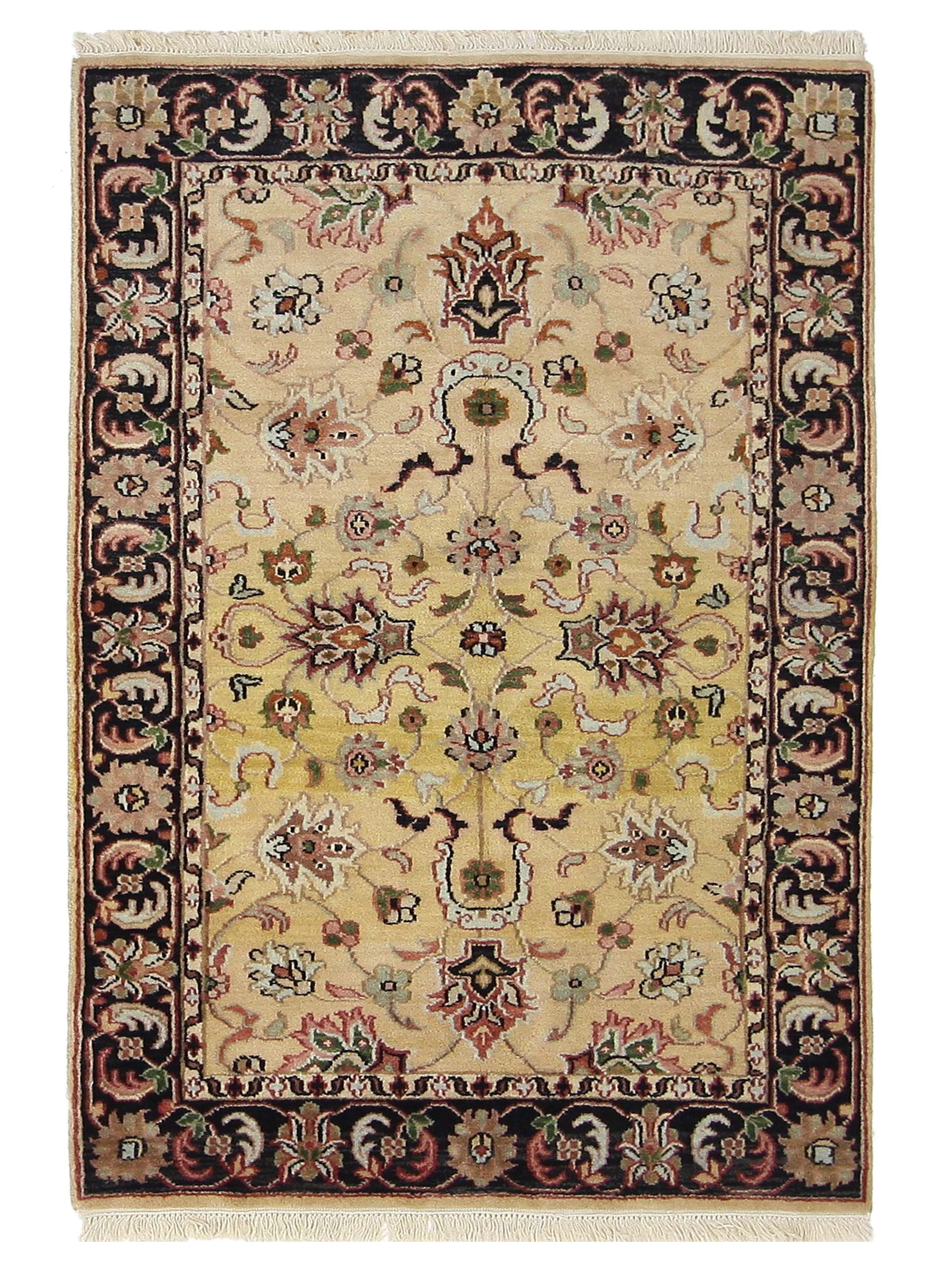 Agra Hand Knotted Gold 4x6