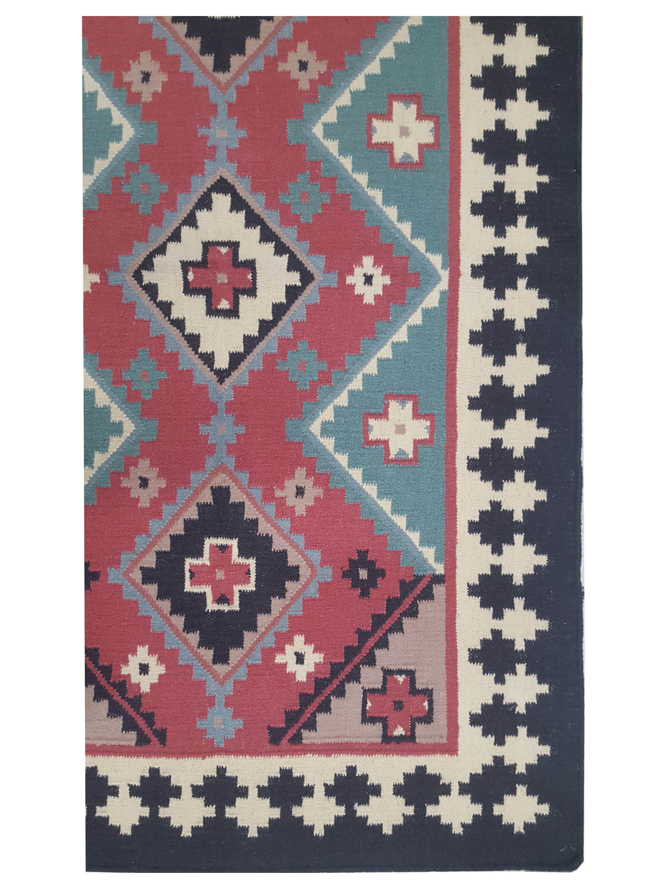 Dhurrie Hand Knotted Multi 4x6 - Image 2 of 3