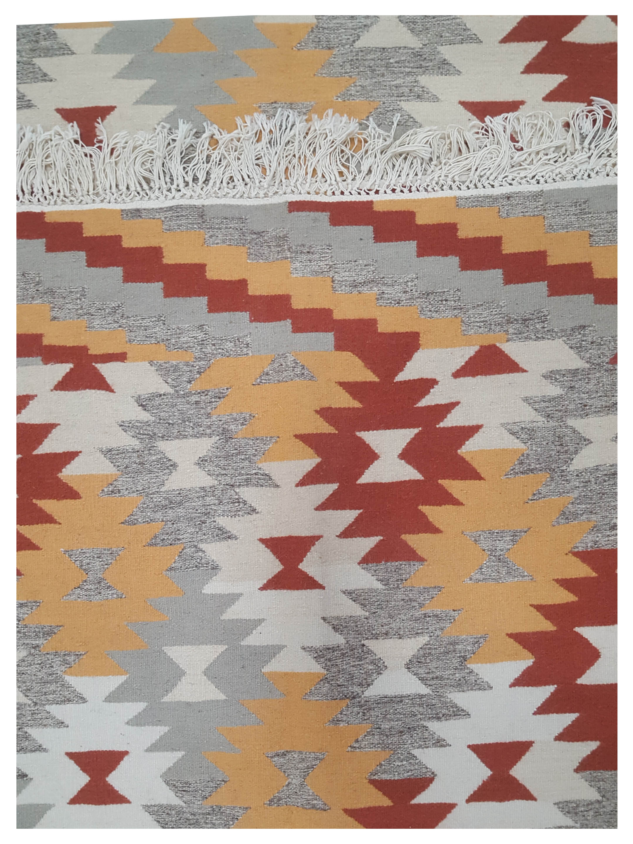 Kilim Hand Woven Burgundy 7x10