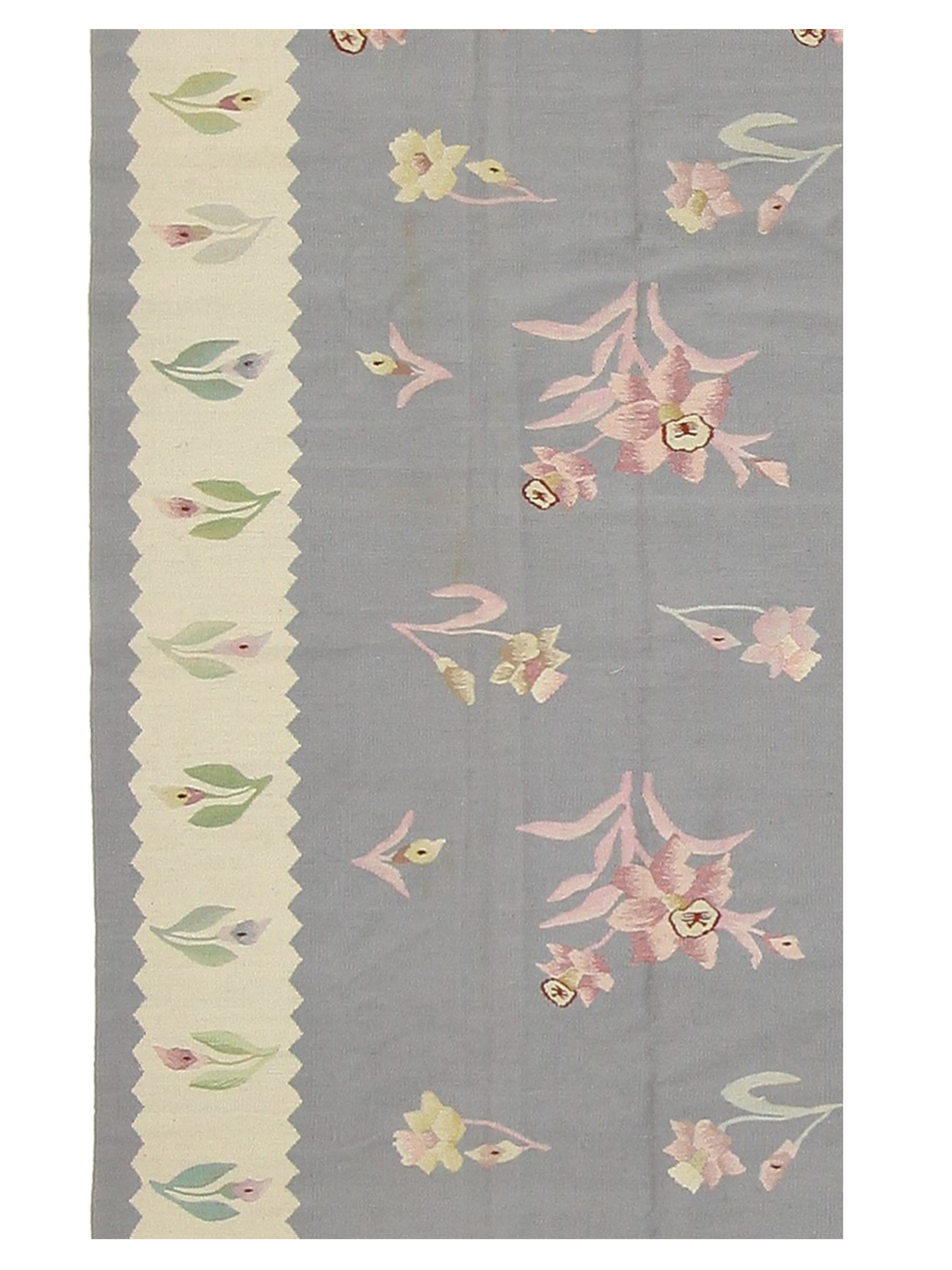 Kilim Hand Woven Lt.Grey 8x10 - Image 4 of 6