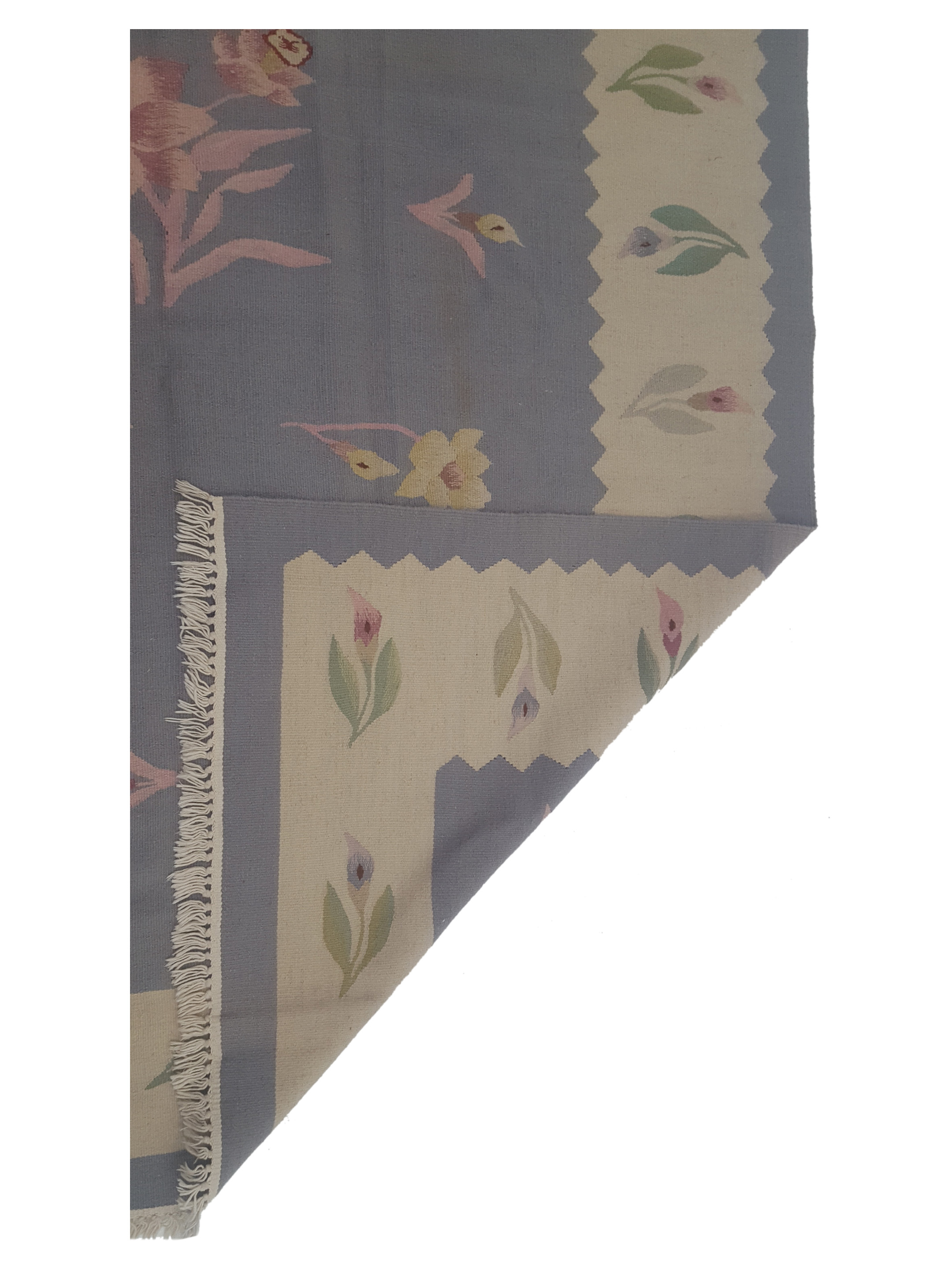 Kilim Hand Woven Lt.Grey 8x10 - Image 6 of 6