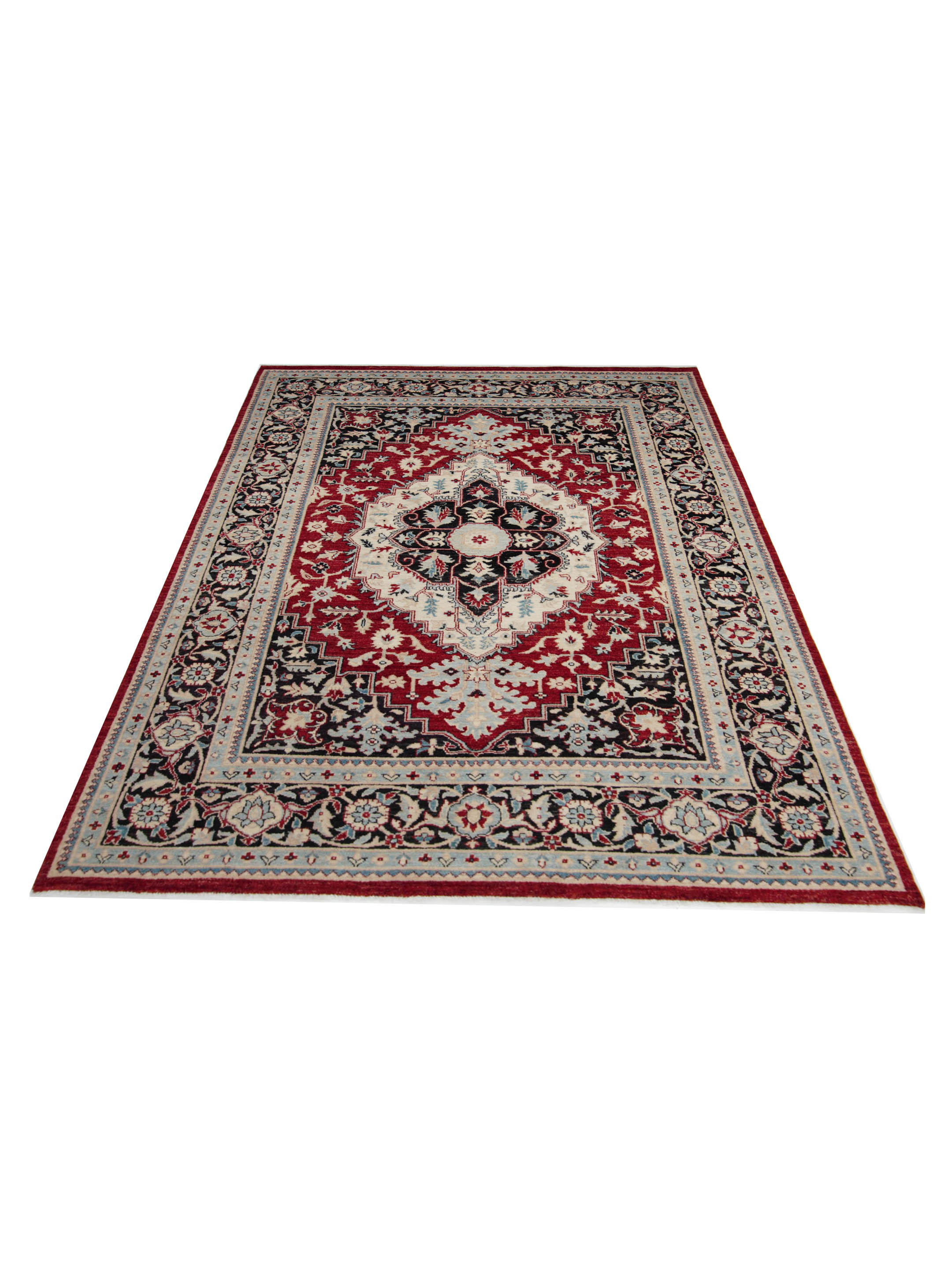 Ziegler Hand Knotted Red 9x12 - Image 2 of 5