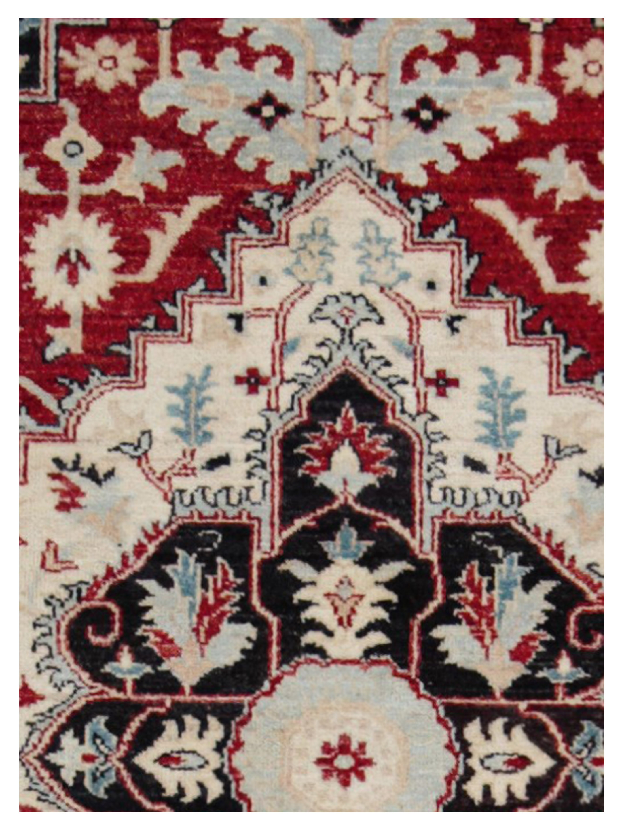 Ziegler Hand Knotted Red 9x12 - Image 4 of 5