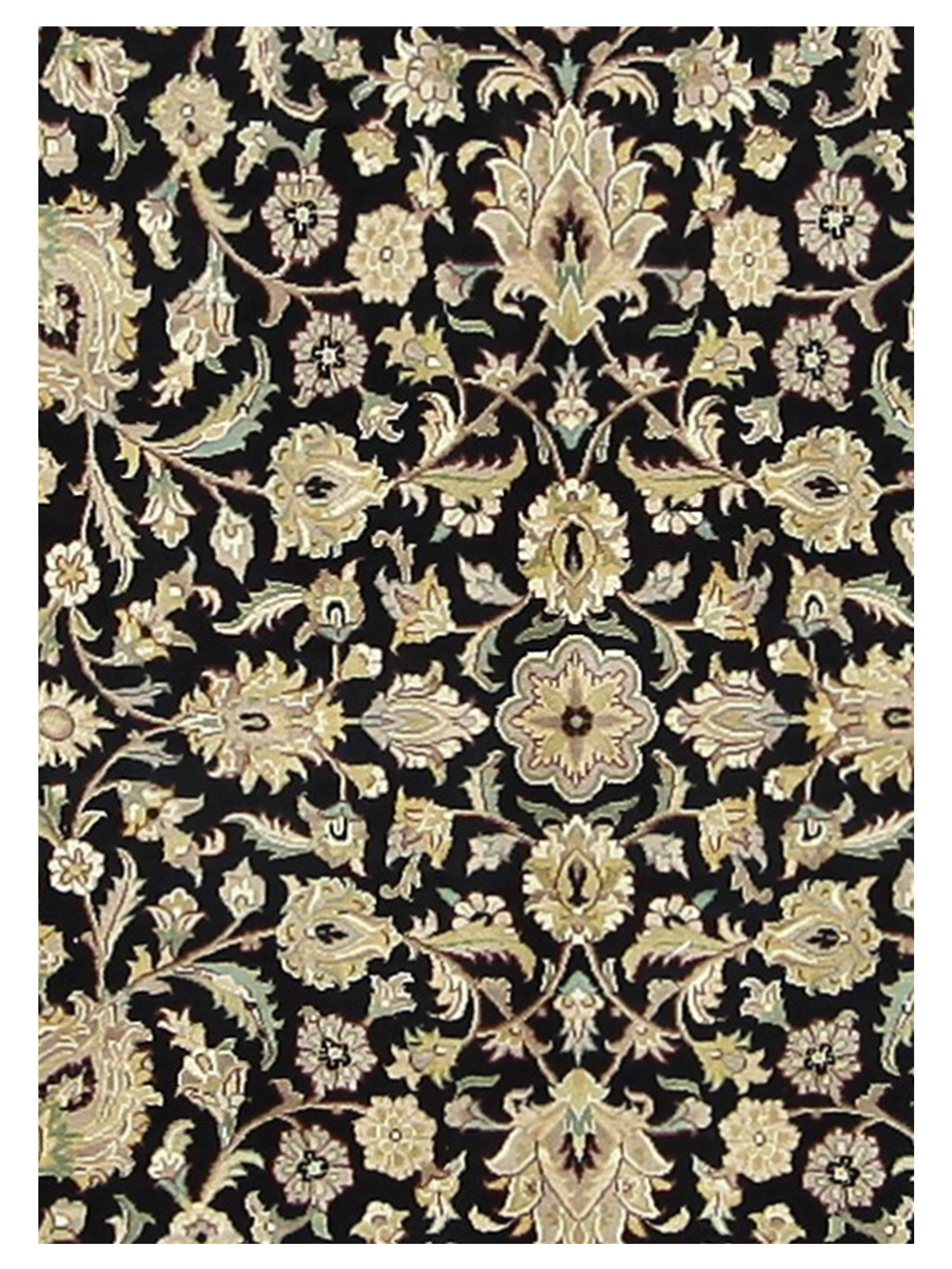 Classic Hand Knotted Black 8x10 - Image 4 of 5