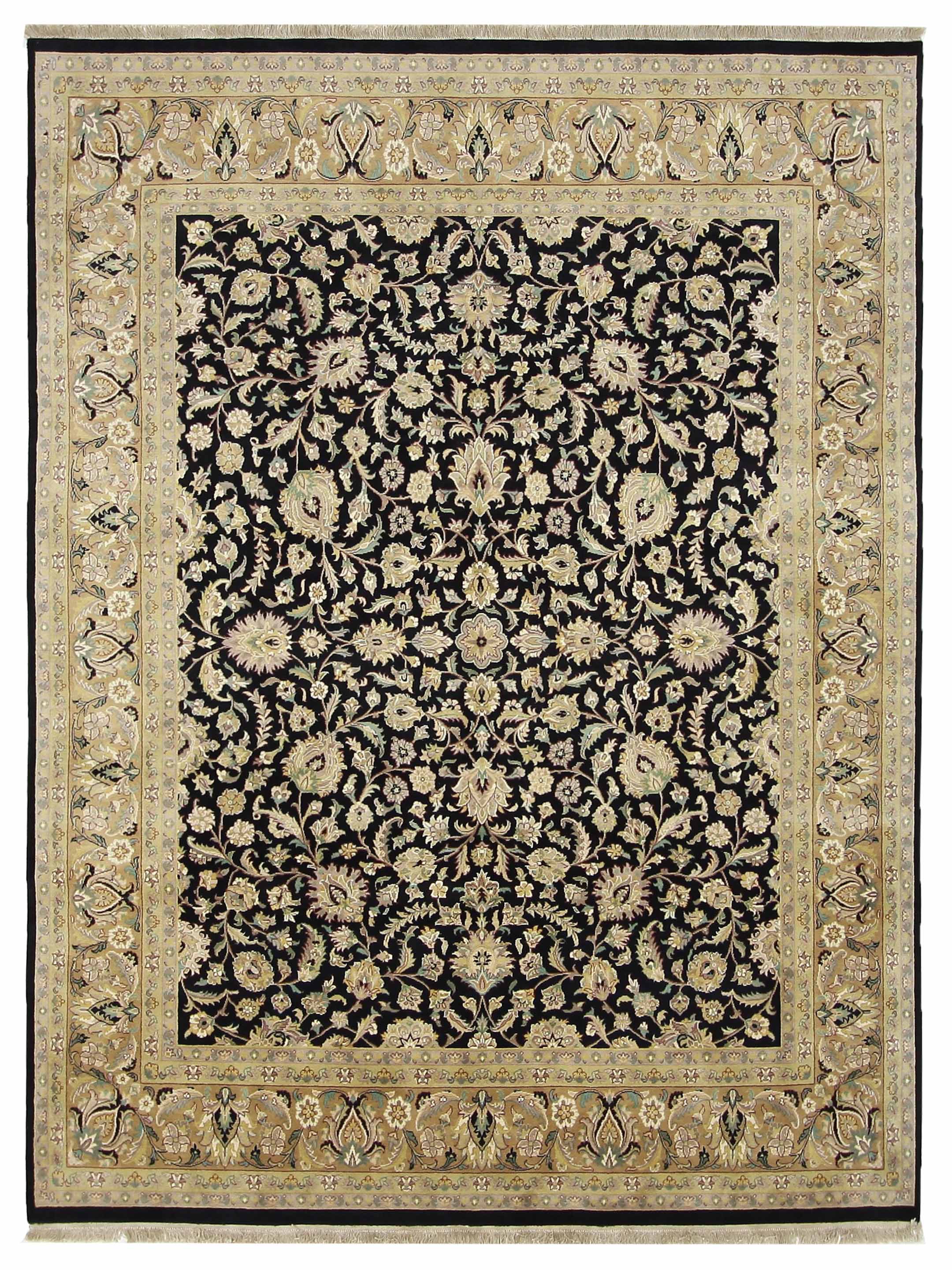 Classic Hand Knotted Black 8x10