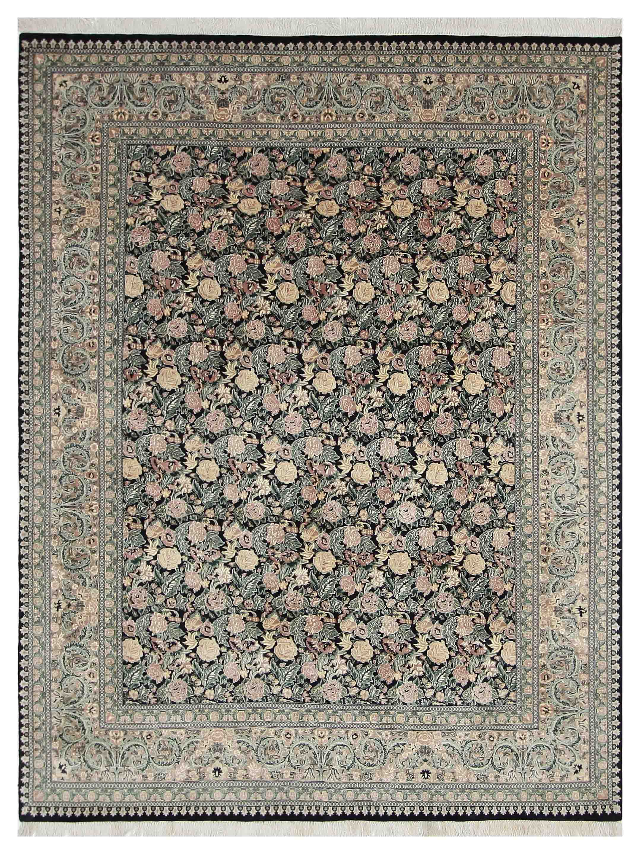 Classic Hand Knotted Black 8x10