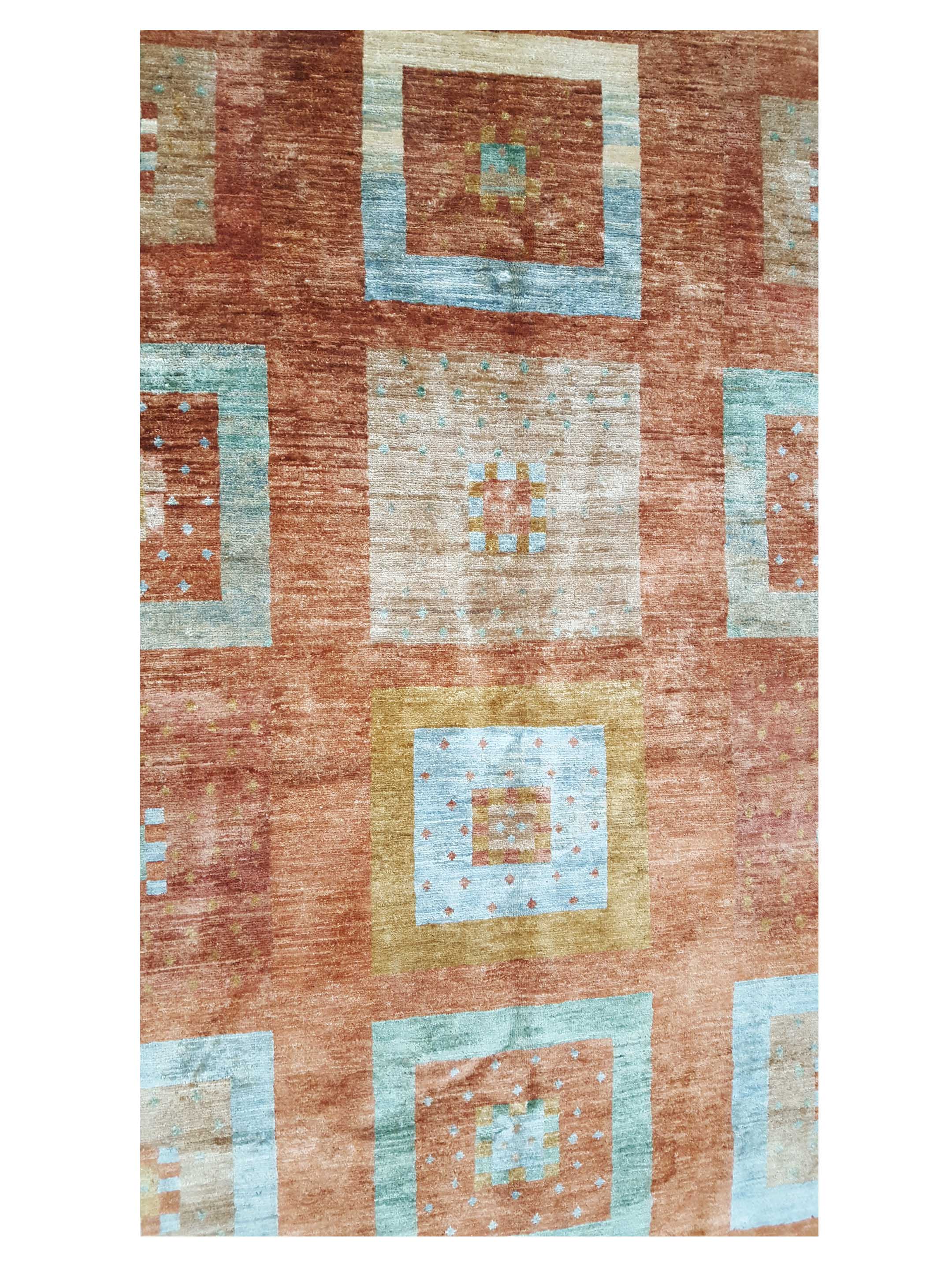 Gabbeh-Pk Hand Knotted Honeydew 6x10 - Image 4 of 5