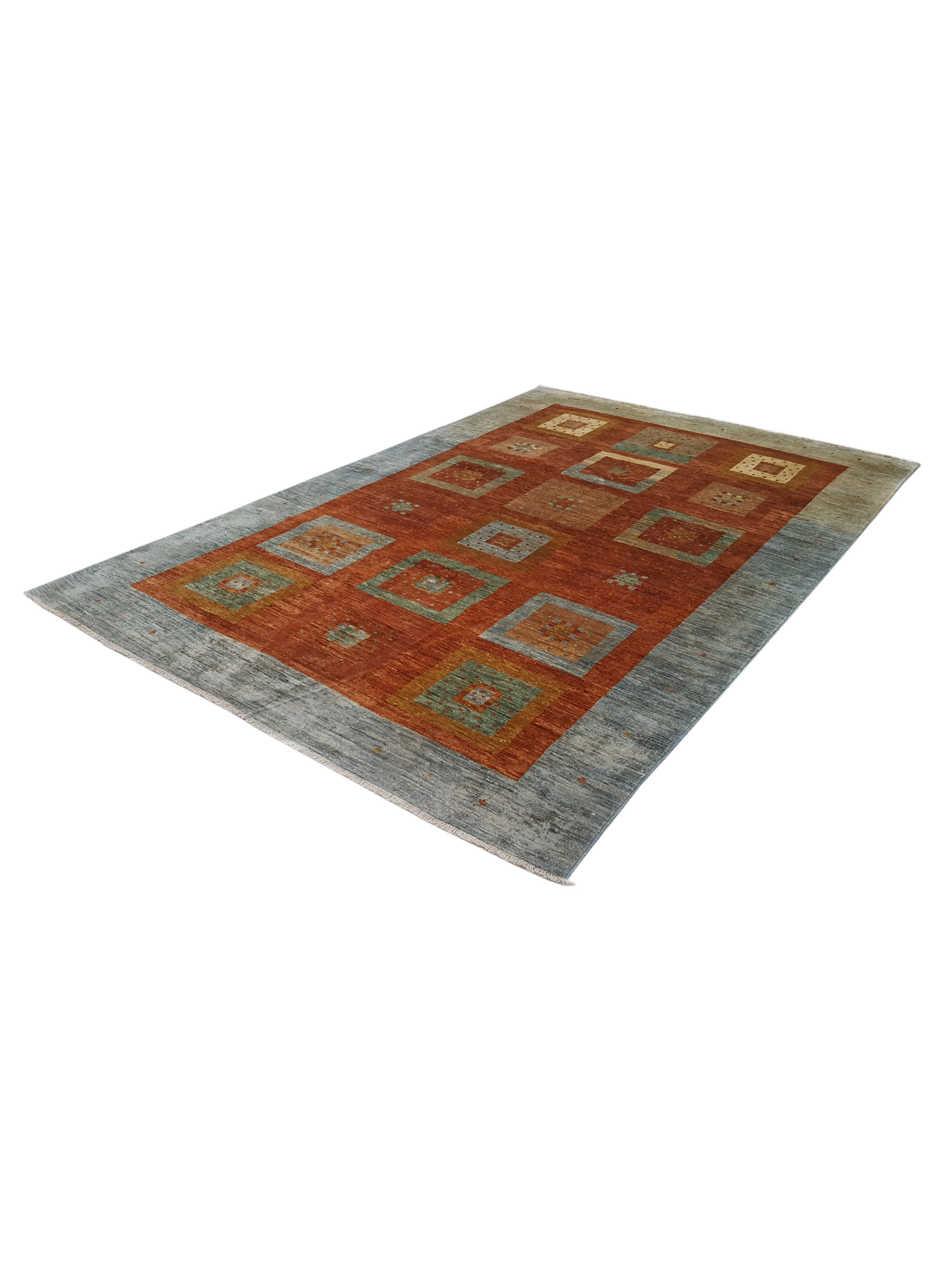Gabbeh-Pk Hand Knotted Honeydew 6x10 - Image 5 of 5