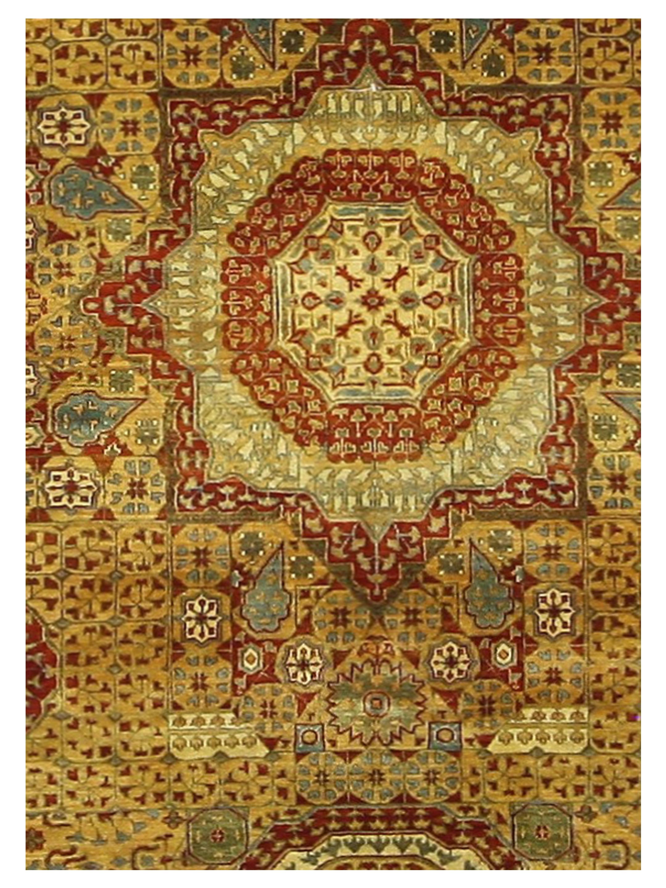 Mamluk Hand Knotted Dk.Gold 8x10 - Image 4 of 5